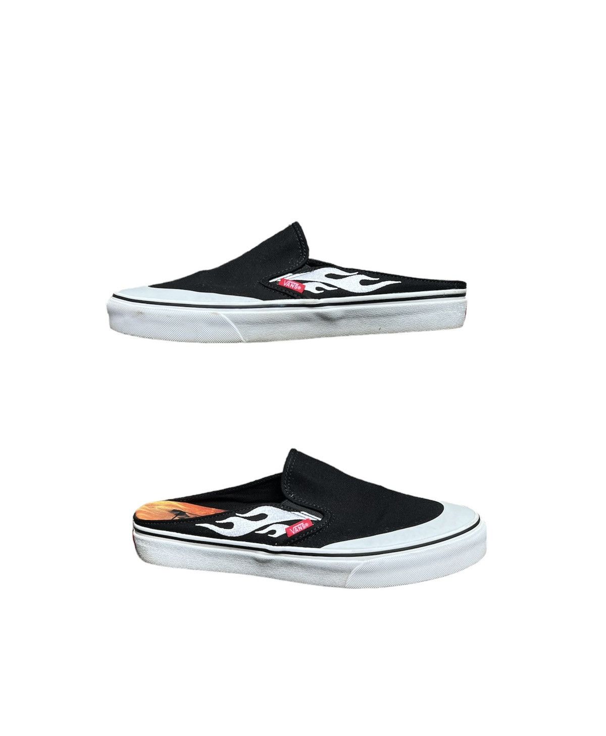 image of Asap Rocky x Vans Classic Slip-On Mule Shoes in Black, Men's (Size 10)