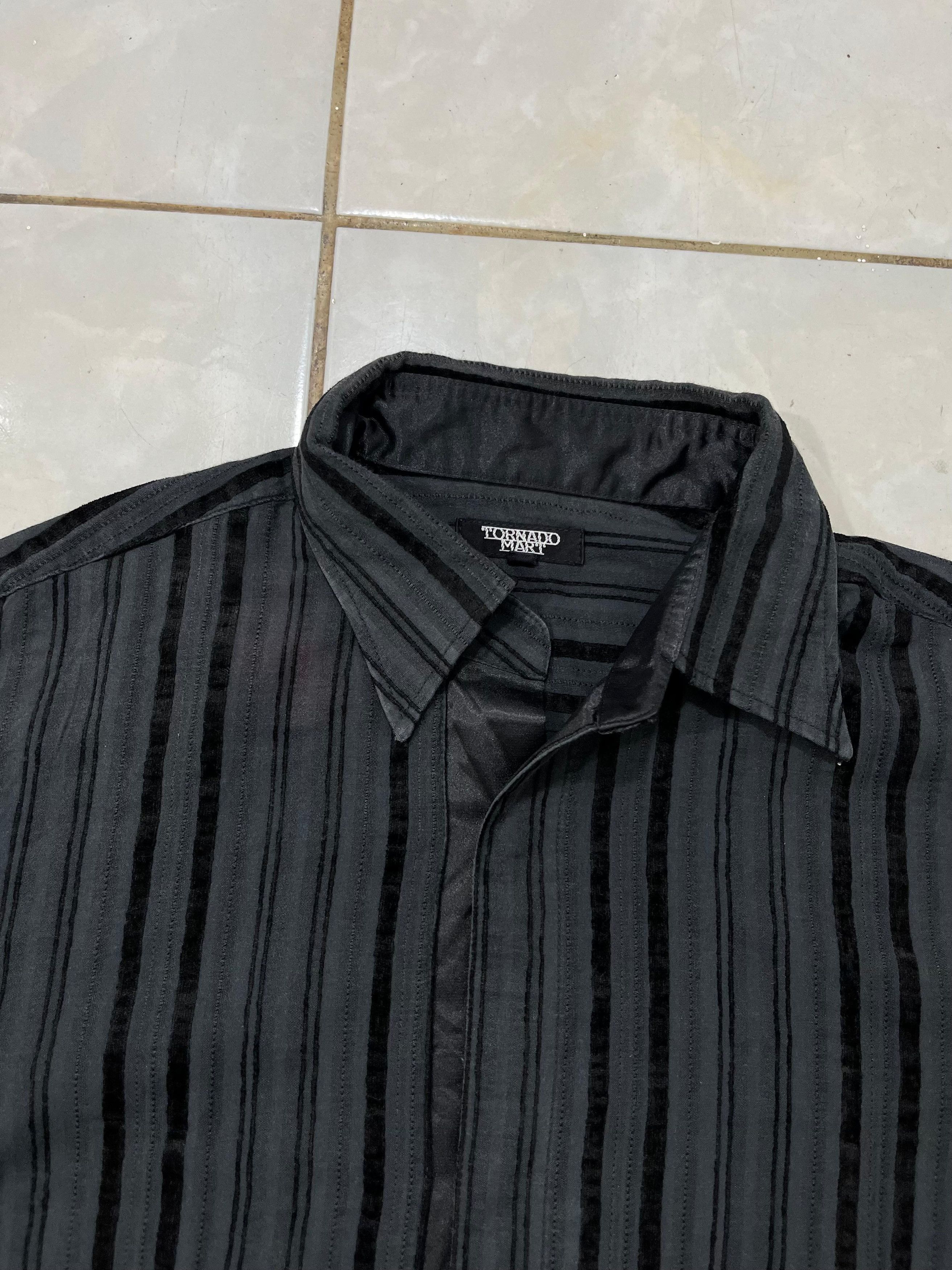 Tornado Mart Tornado Mart Stripe Button Ups Shirt Size US L / EU 52-54 / 3 - 3 Thumbnail