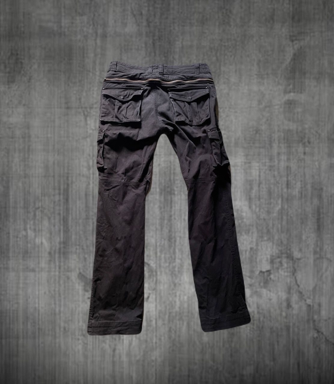 If Six Was Nine 2000s Japanese archive Vkei Zip Design Cargo Pocket Pants Size US 28 / EU 44 - 1 Thumbnail