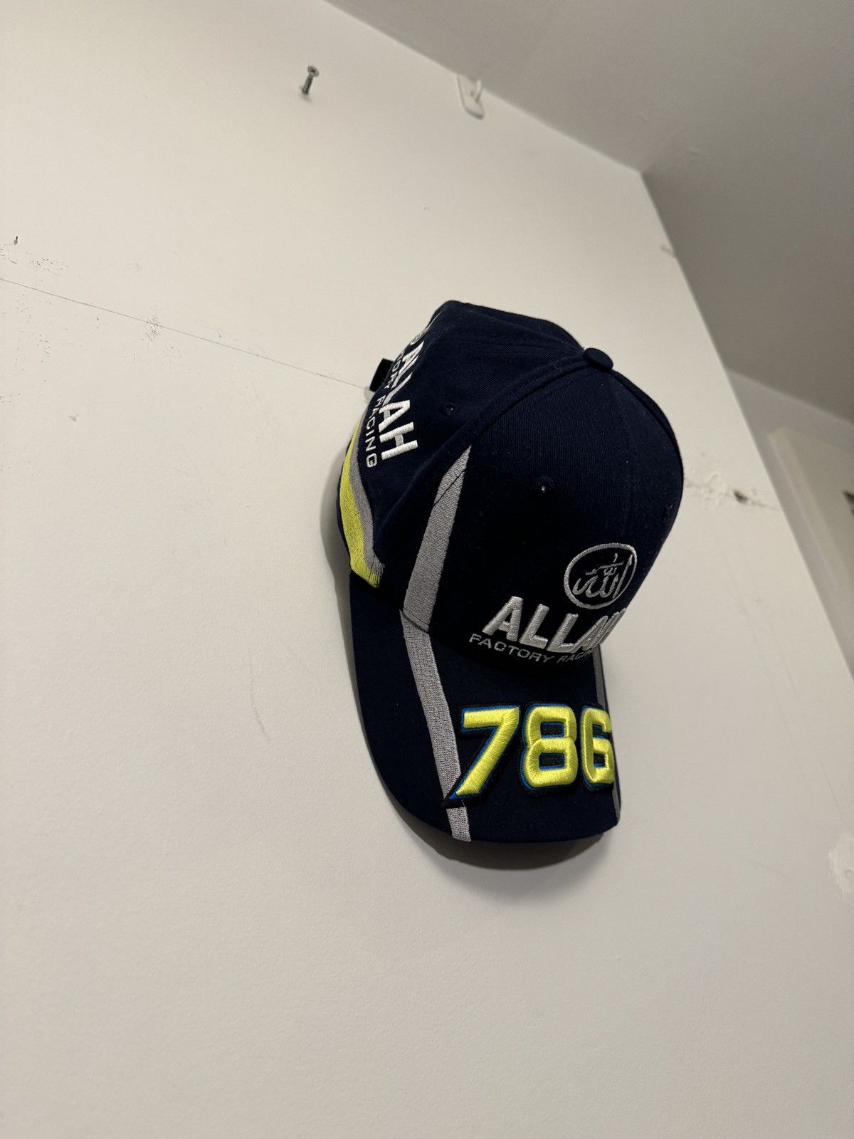 Custom × Humor × Streetwear ALLAH 786 FACTORY RACING CAP HAT KEMAL ...