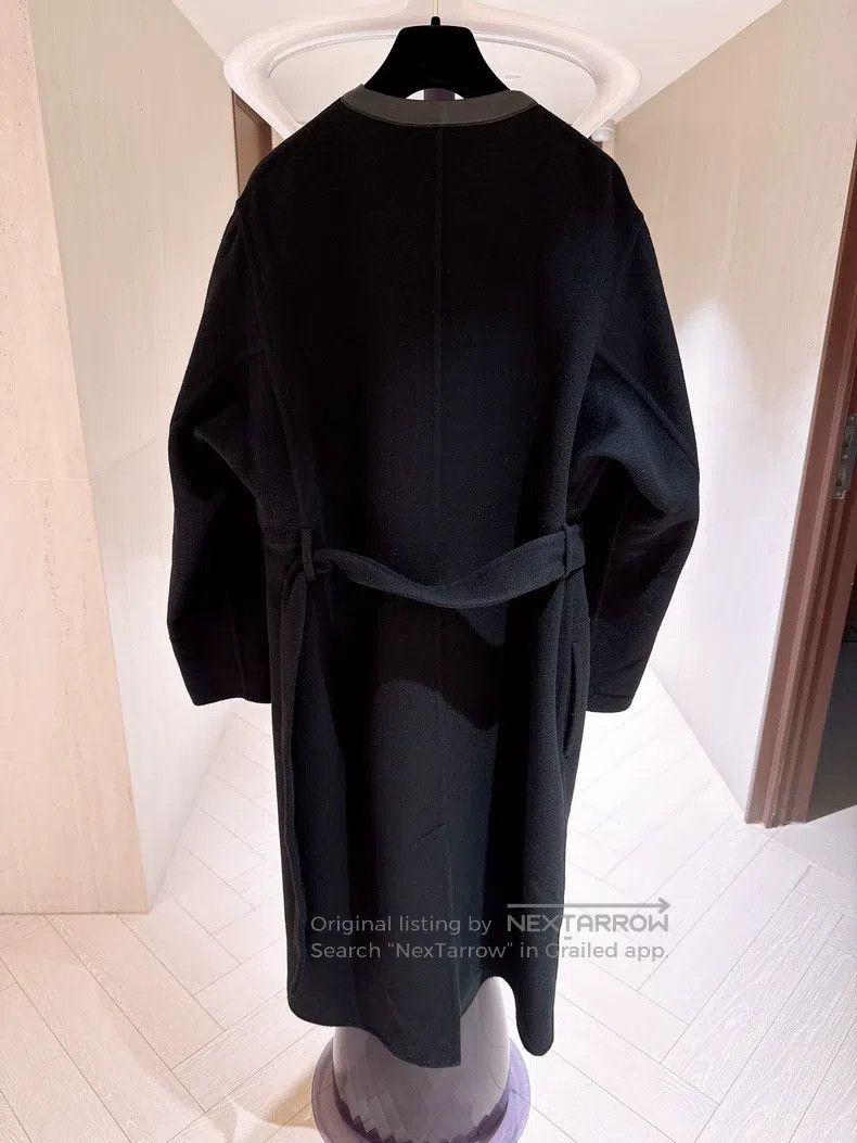 Hermes Hermes Black leather cashmere coat Size XS / US 0-2 / IT 36-38 - 7 Thumbnail