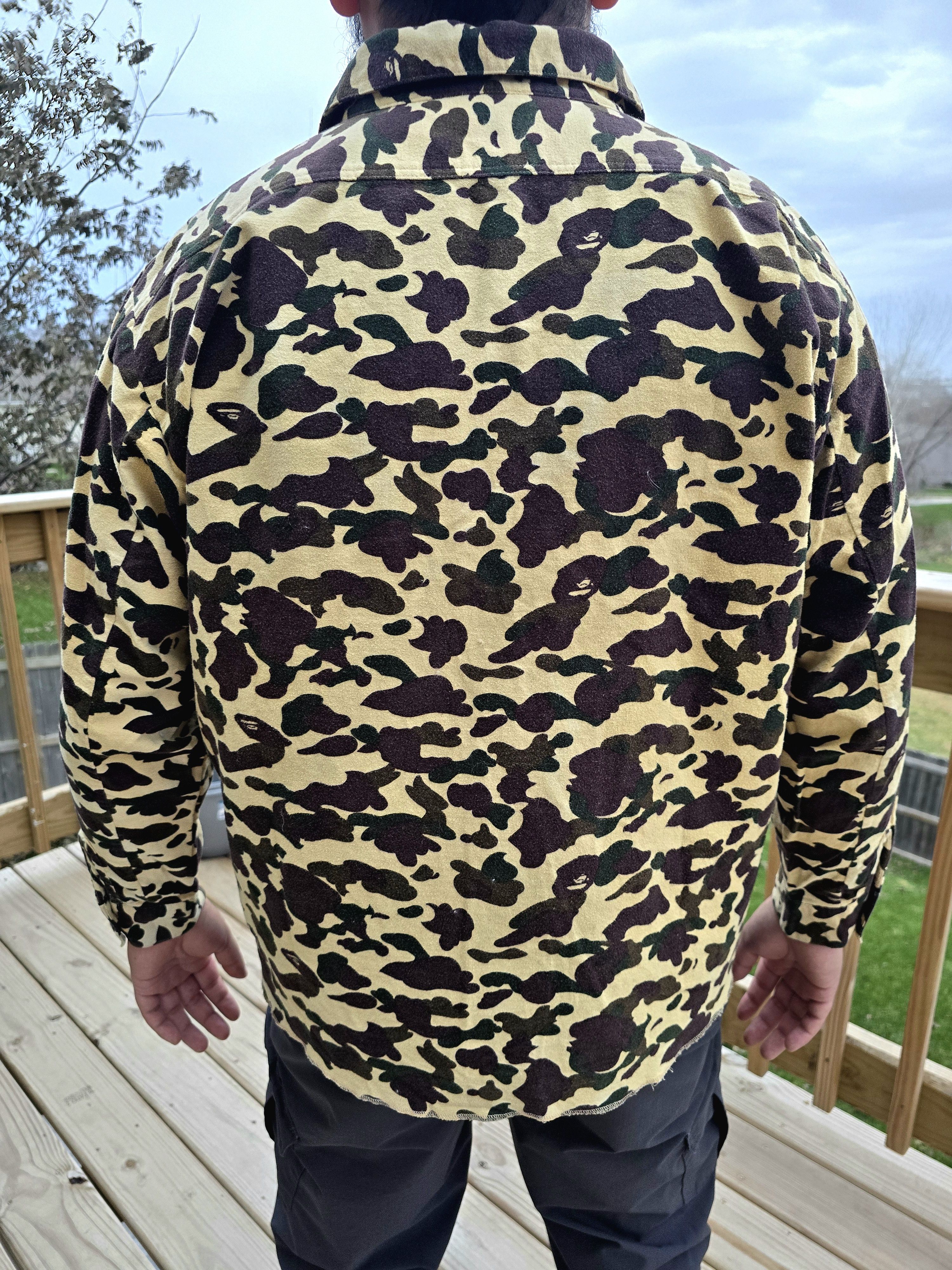 Nigo Vintage 90s BAPE 1st Camo Quarter Zip Shirt – Nigo Era Size US M / EU 48-50 / 2 - 2 Thumbnail