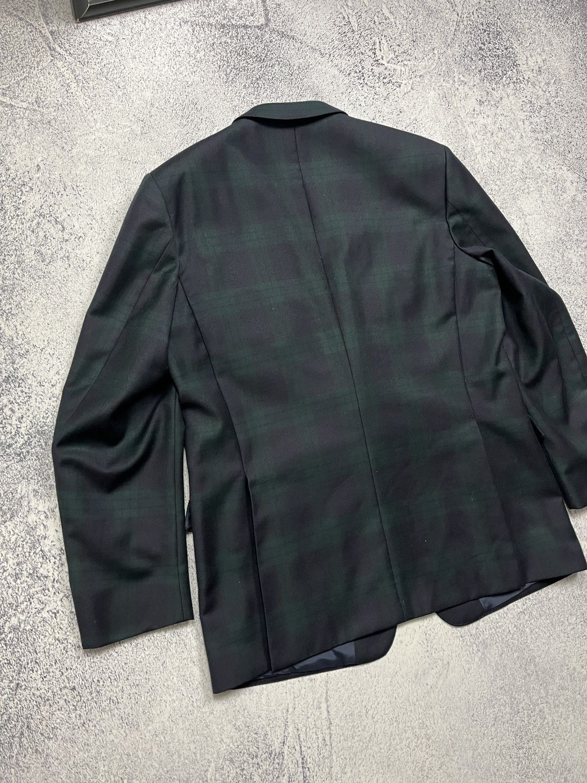 Burberry × Vintage Vintage Burberrys 90’s Wool Blazer Plaid Jacket Nova Check Size US L / EU 52-54 / 3 - 19 Thumbnail