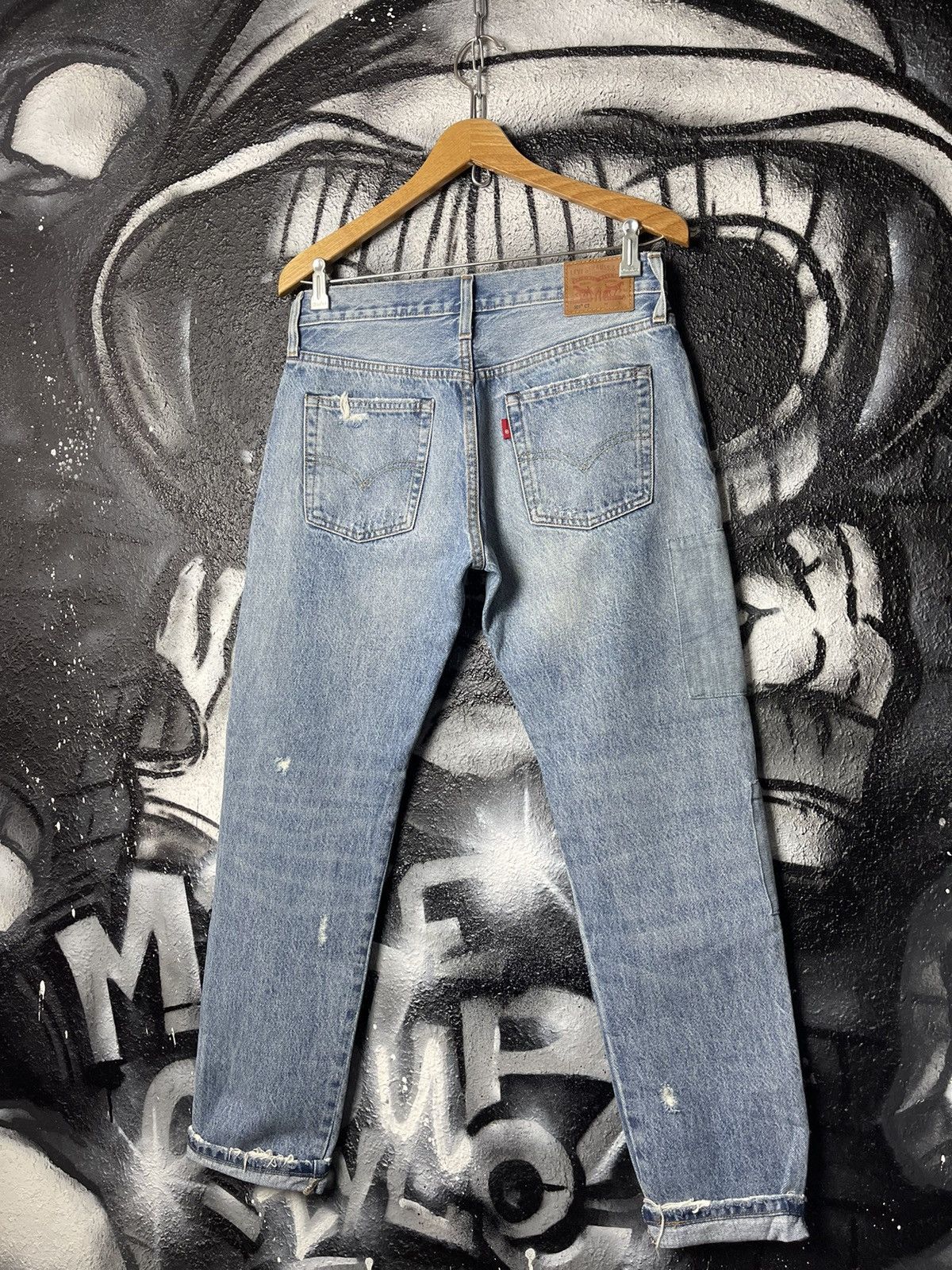 Levi's Levi’s 501 CT Woman’s Boyfriend Patchwork Selvedge Jeans Size 25" / US 0 / IT 36 - 2 Thumbnail