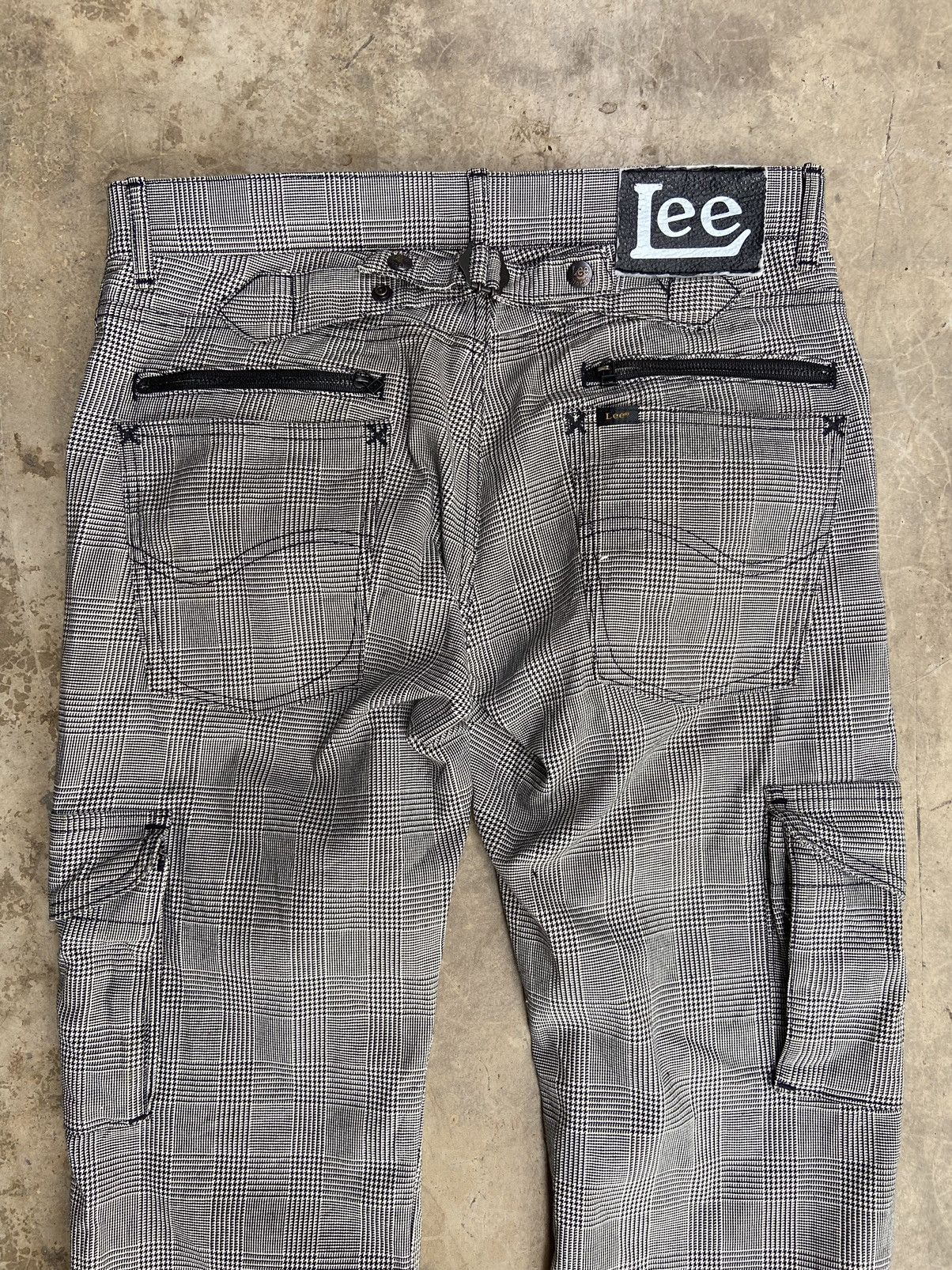Beauty Beast 🔥 Lee Riders cargo pants punk plaid if six was nine Size US 33 - 8 Thumbnail