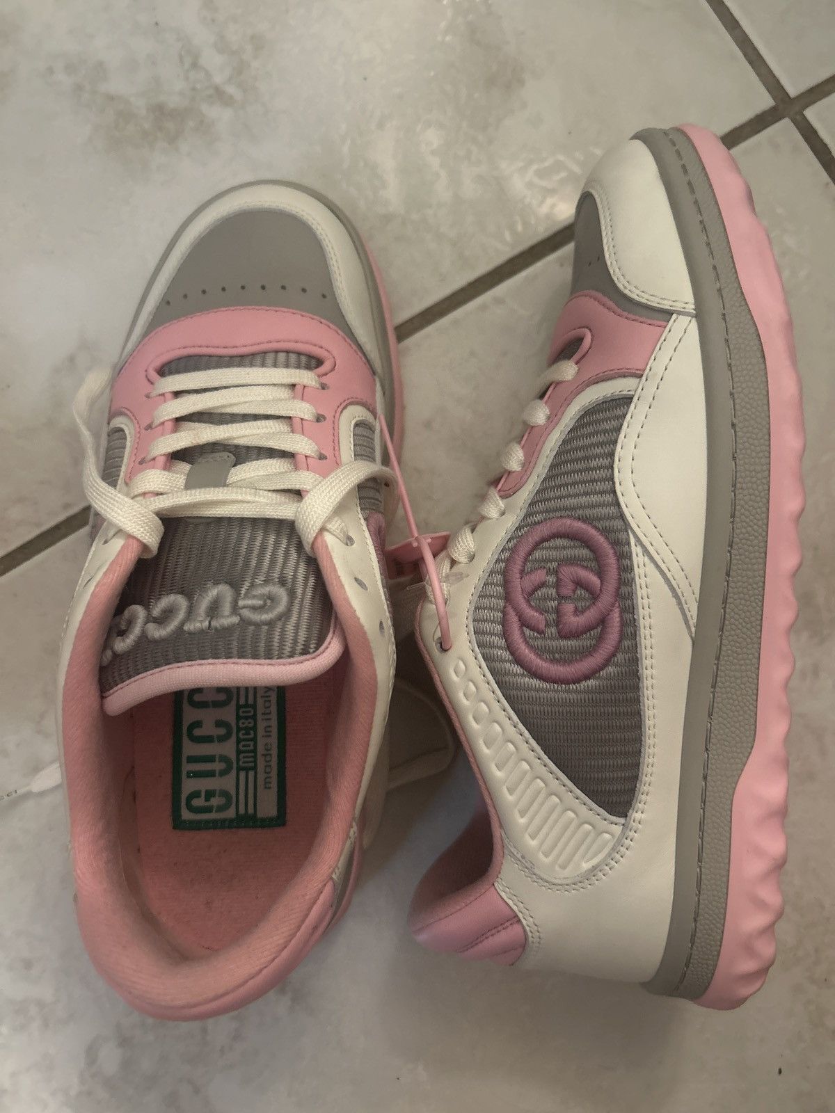 Gucci Gucci MAC80 leather low-top sneakers Size US 5.5 / IT 35.5 - 4 Thumbnail