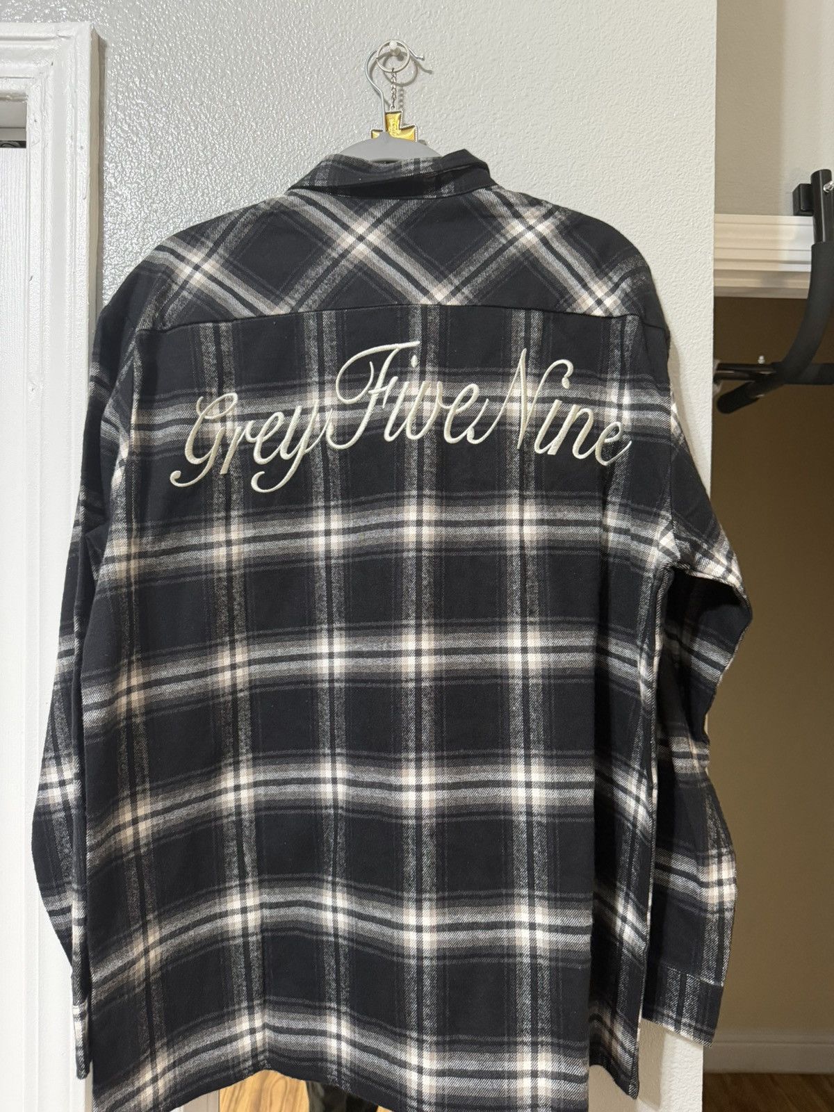 G59 Records G59 Shadow Plaid Flannel Shirt – New / Never Worn Size US M / EU 48-50 / 2 - 1 Thumbnail