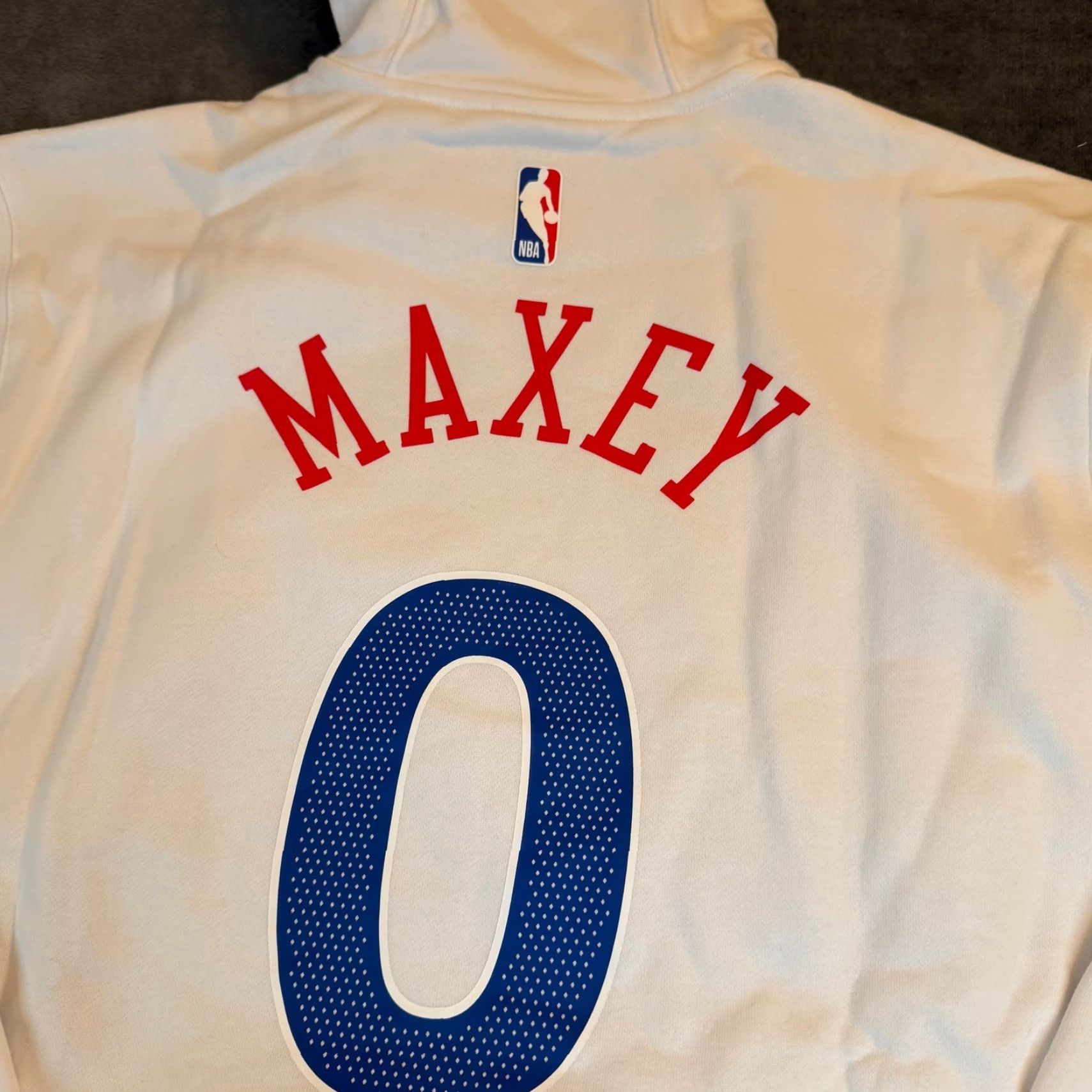 Nike Nike Philadelphia 76ers City Edition Hoodie Mens L White FZ0560-101 NWT Size US L / EU 52-54 / 3 - 5 Thumbnail