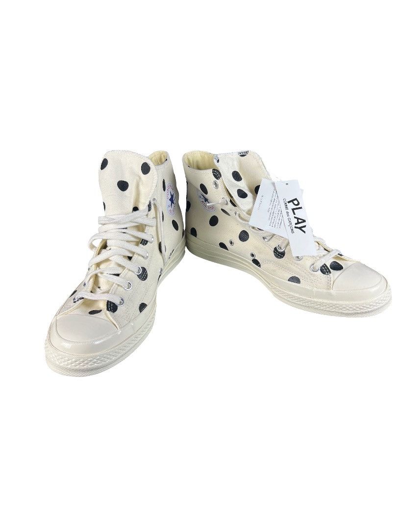 Comme des Garcons PLAY × Converse CDG PLAY x Converse Polka Dot Heart – Size 11 US – Rare BNWT Size US 11 / EU 44 - 3 Thumbnail