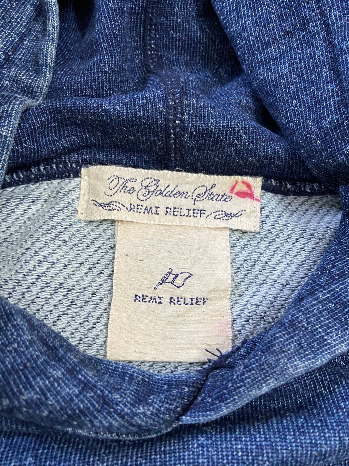 Japanese Brand Remi Relief Indigo Surf Hoodie Size US M / EU 48-50 / 2 - 9 Thumbnail