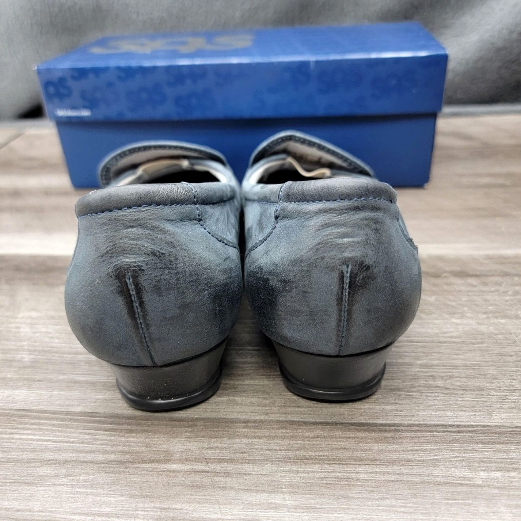 SAS SAS Taylor Jeans Shoes Womens Size 9 W Blue Loafer Tassel Comfort Slip On Shoes Size 30" / US 8 / IT 44 - 5 Thumbnail