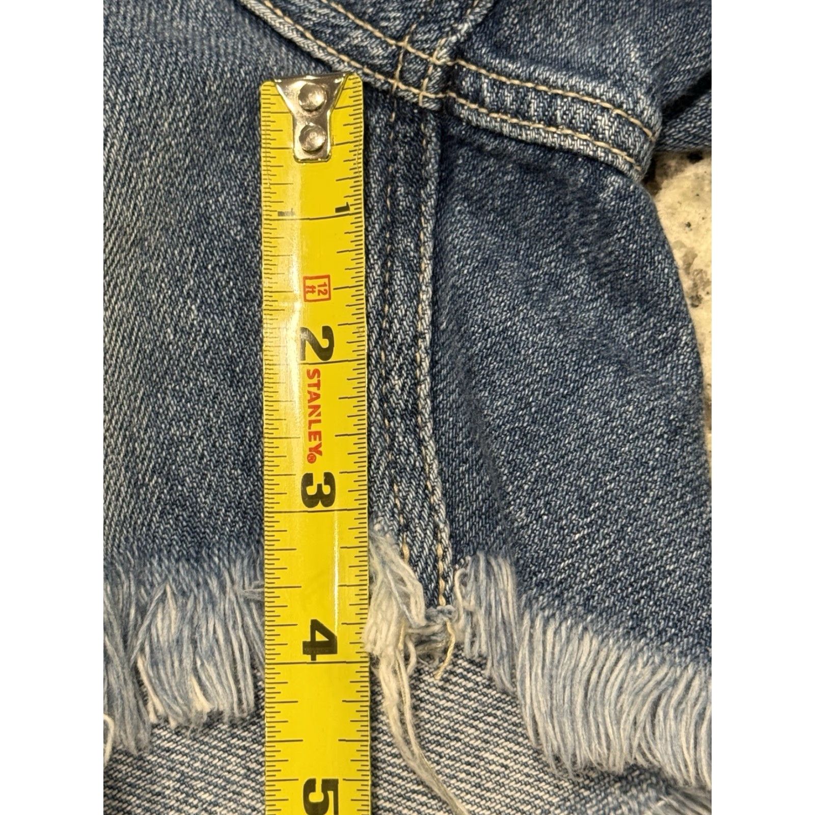 Vintage KanCan Megan 2.0 High Waist Shorts Relaxed Thigh Mom Frayed Sz 11/29 Distressed Size 32" / US 10 / IT 46 - 7 Thumbnail