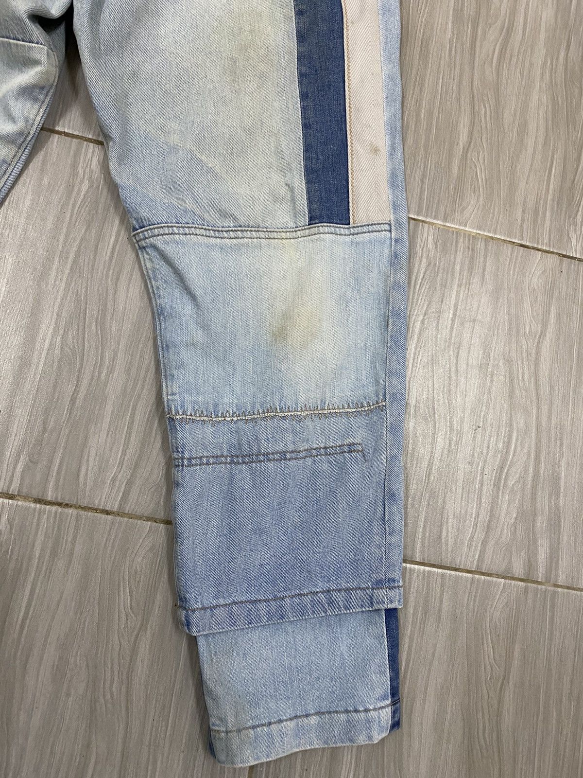 Issey Miyake Frapbois by Issey Miyake Patchwork Denim Pants | Avant Garde Size US 30 / EU 46 - 4 Thumbnail