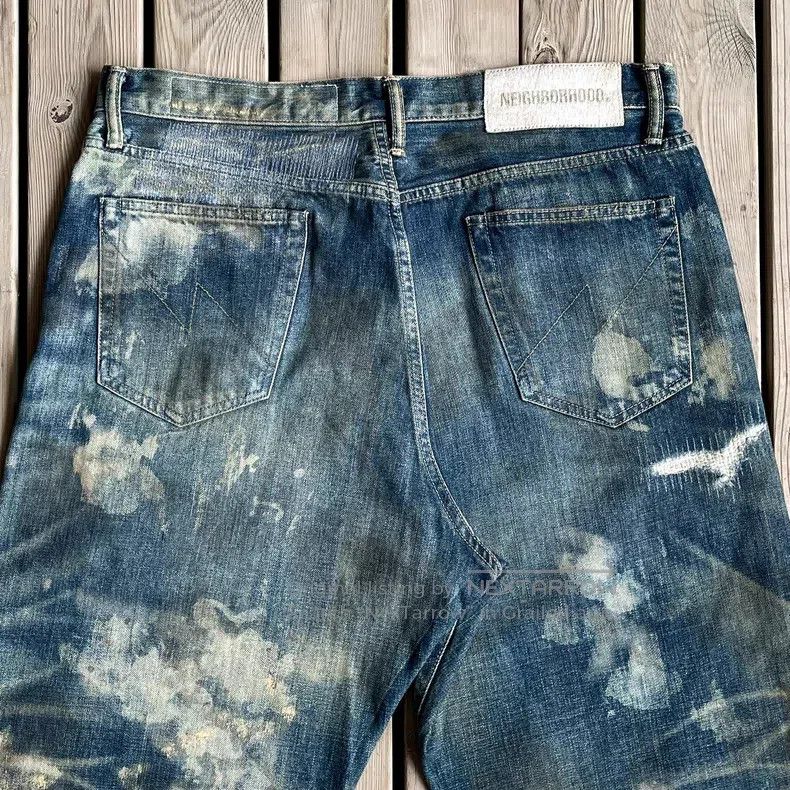 Neighborhood Neighborhood size L Distressed Blue Dirty Pants Size US 27 - 5 Thumbnail