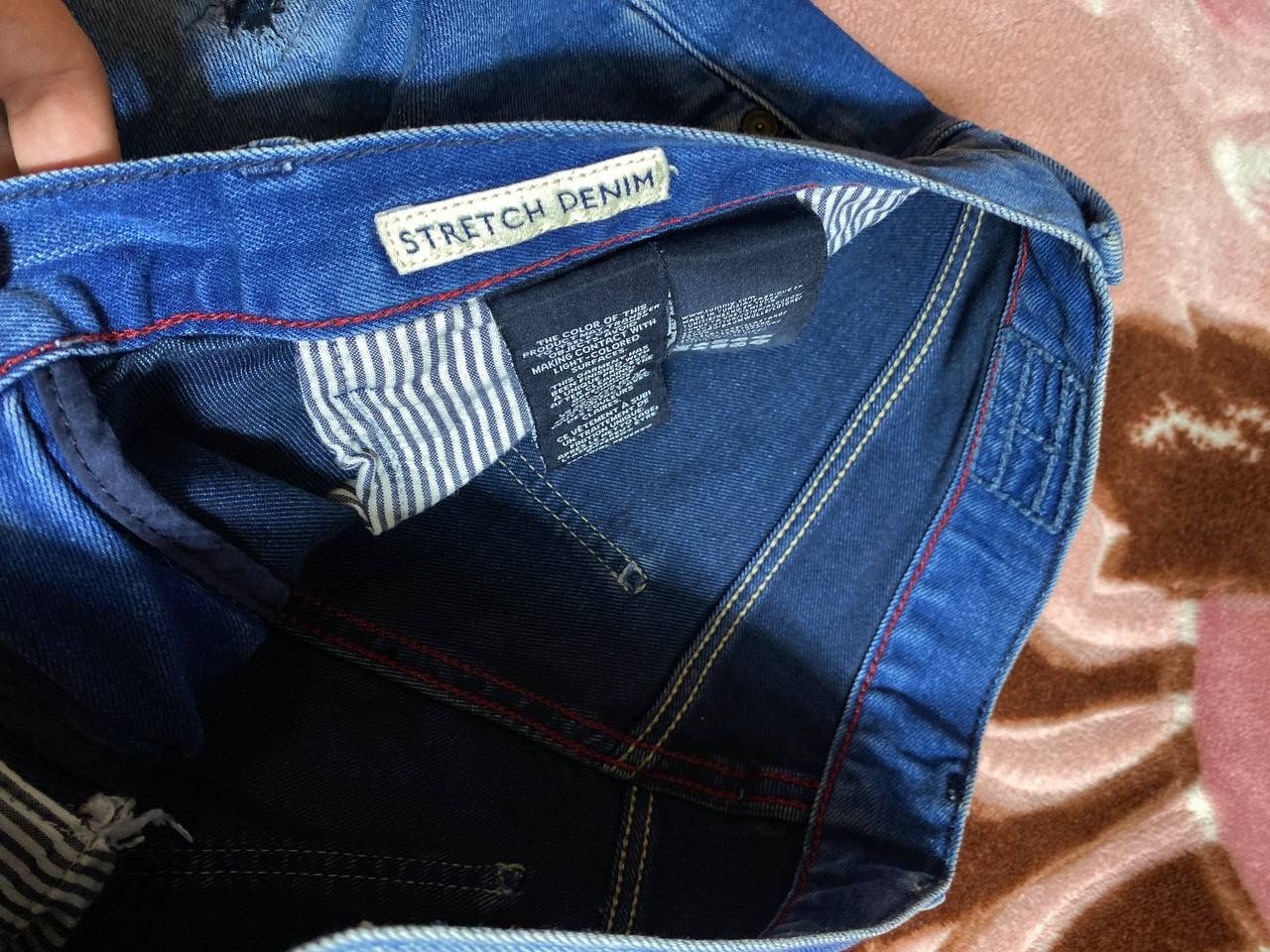 Tommy Hilfiger Vintage Y2K Tommy Hilfiger Embroidered Distressed Jeans Size US 33 - 4 Thumbnail