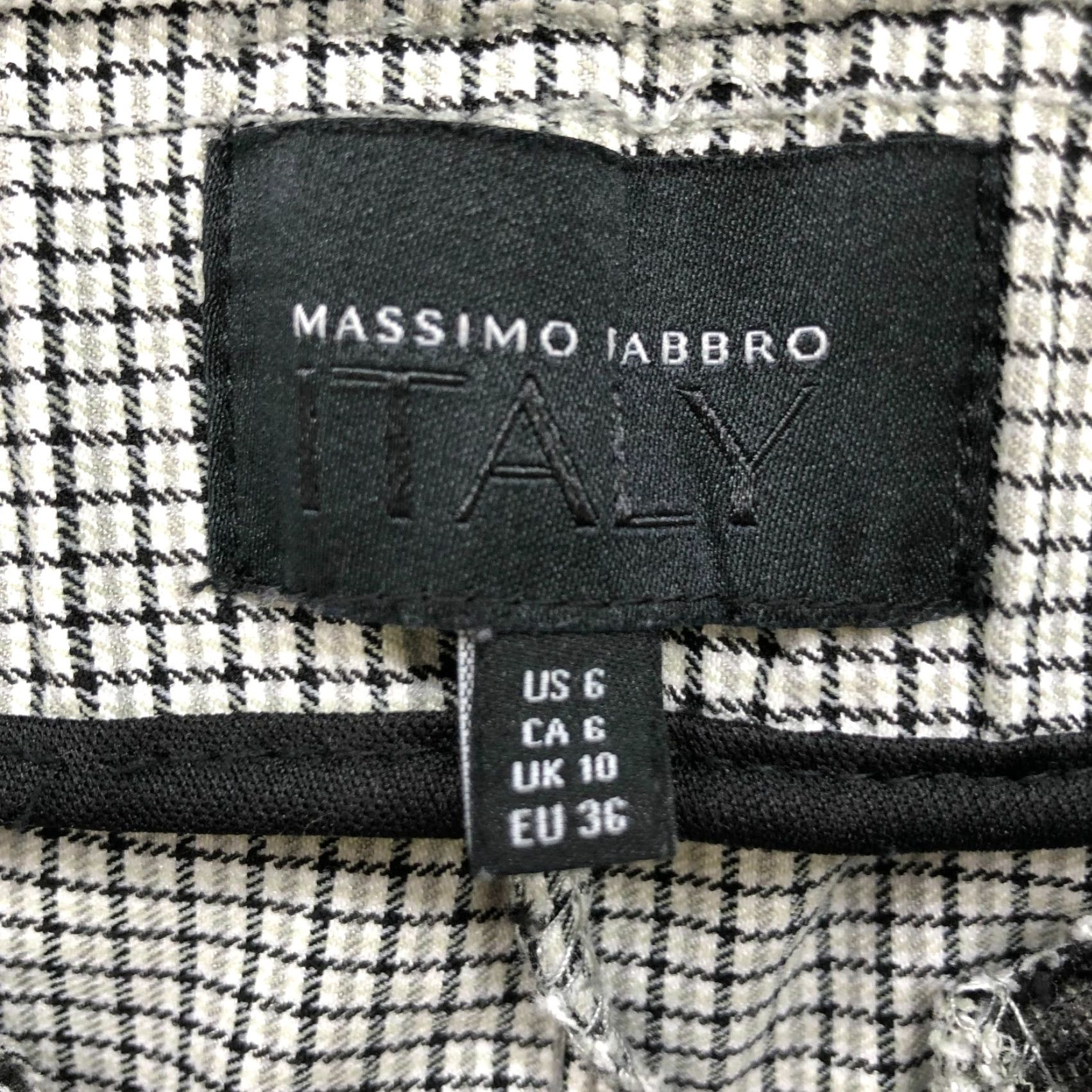 Vintage Massimo Fabbro Pants Trousers Women Slim Plaid Black Gray Pull On 6 Size 28" / US 6 / IT 42 - 7 Thumbnail