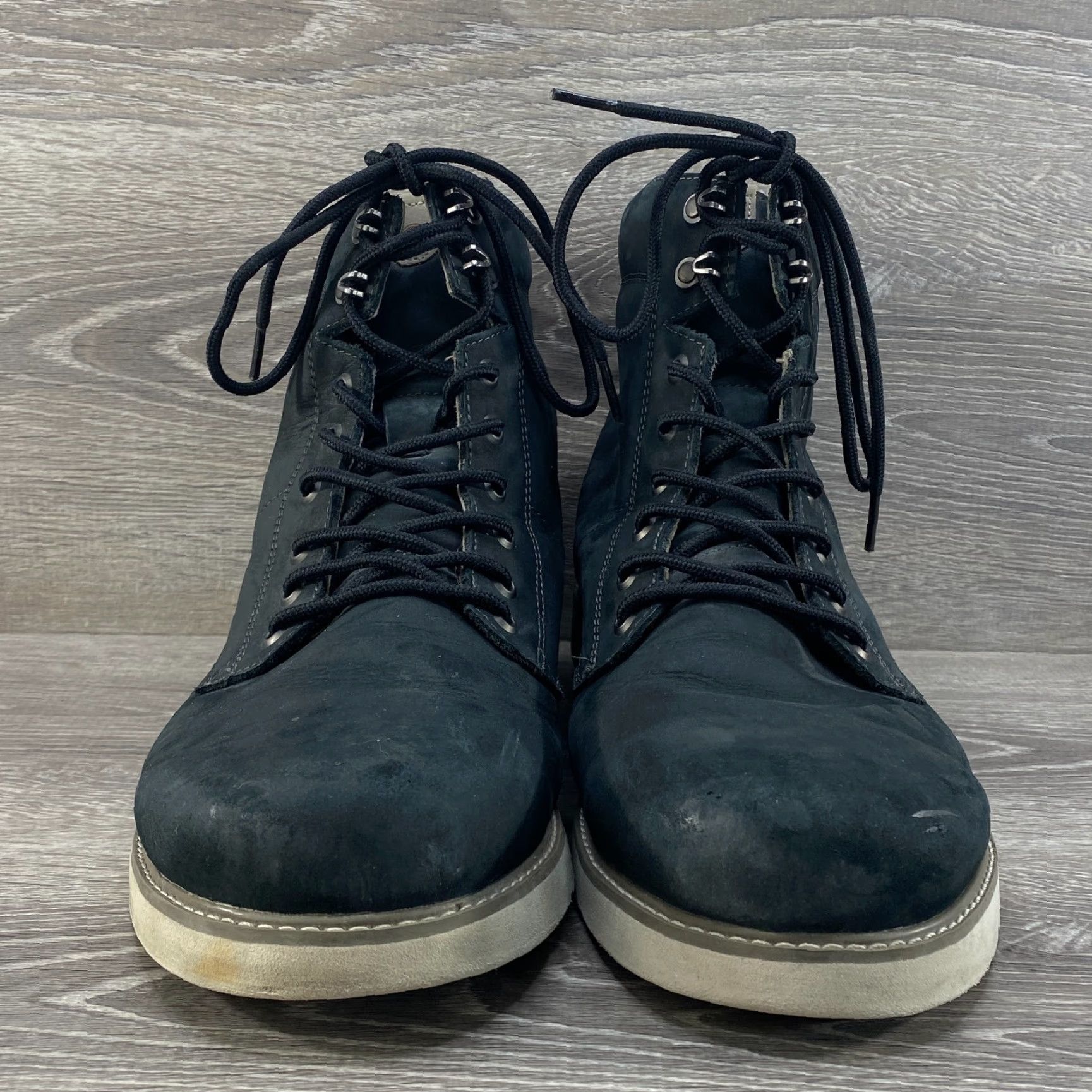 Volcom Volcom Mens 13 Black Leather Boot Smithington Vibram Sole Hiking Winter Boots Size US 12 / EU 45 - 4 Thumbnail