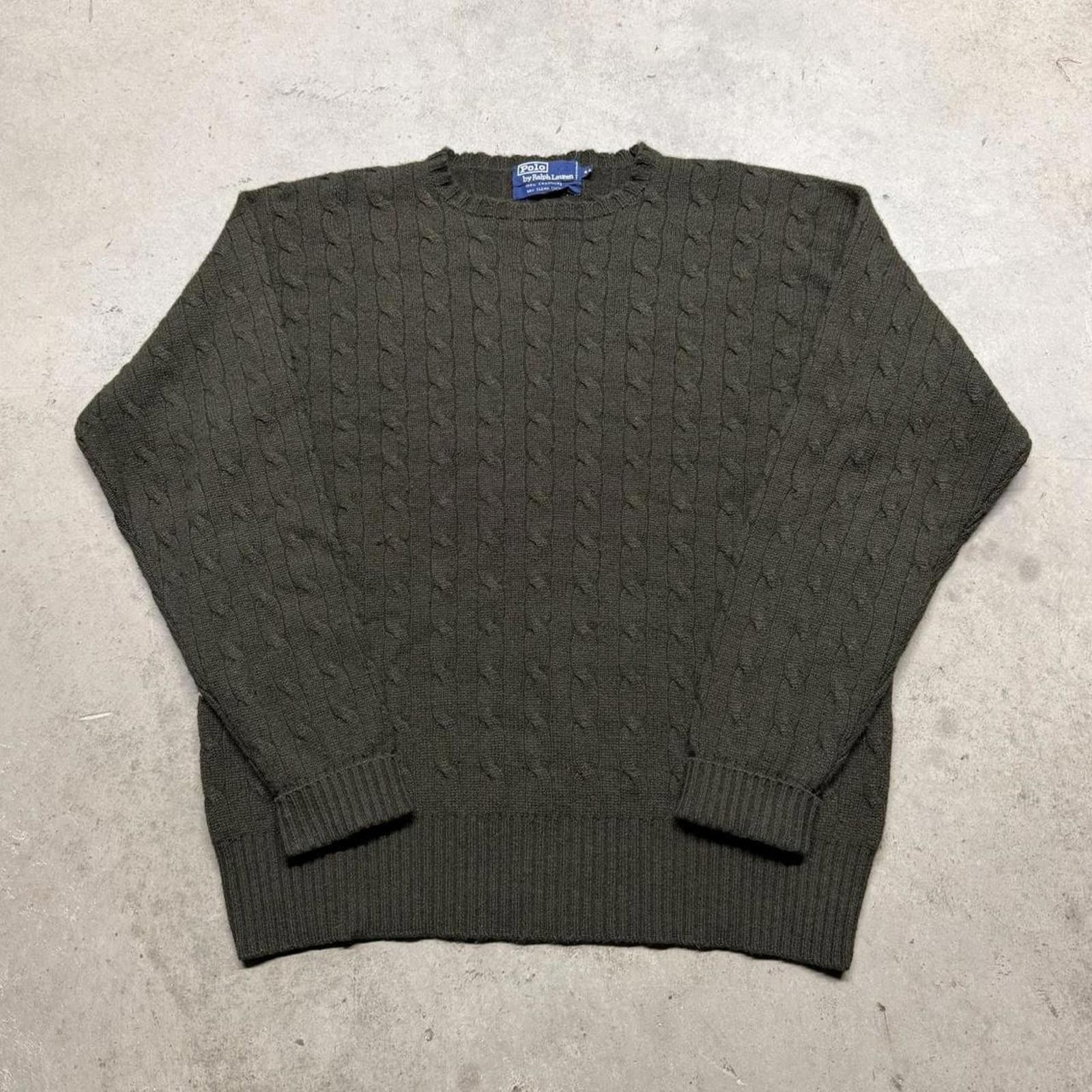Polo Ralph Lauren Vintage 80s Polo Ralph Lauren Cashmere Cable Knit Sweater Size US XL / EU 56 / 4 - 1 Thumbnail