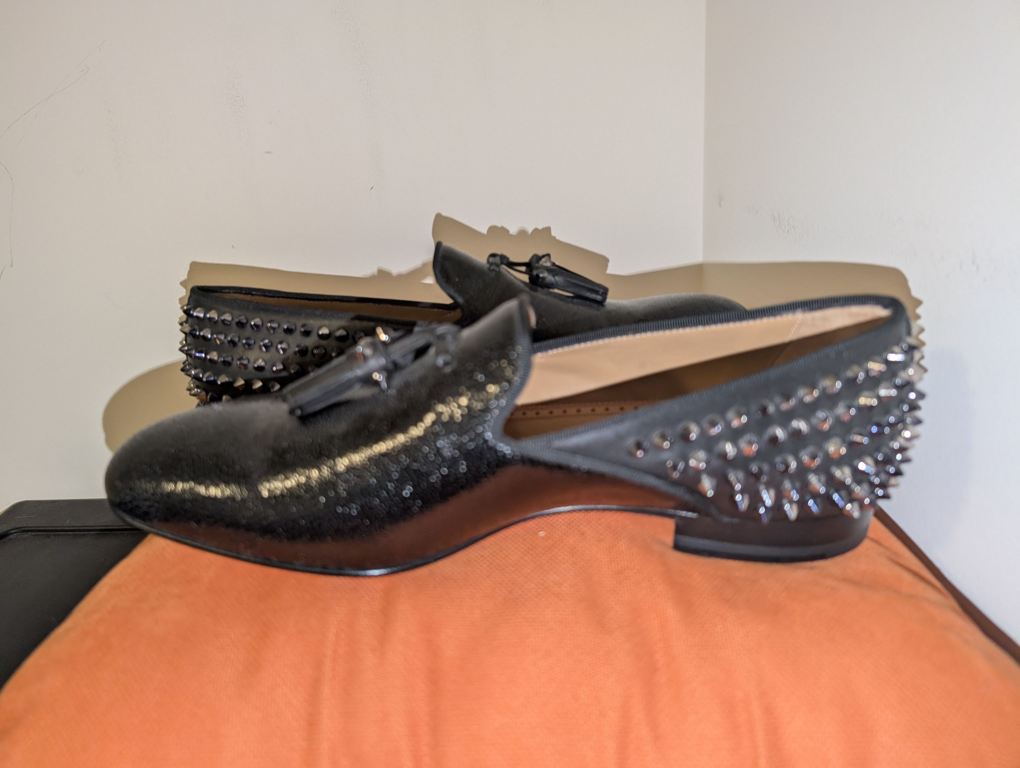 Christian Louboutin Christian Louboutin Tassilo Spike Studded Leather Loufer Size US 9 / EU 42 - 3 Thumbnail