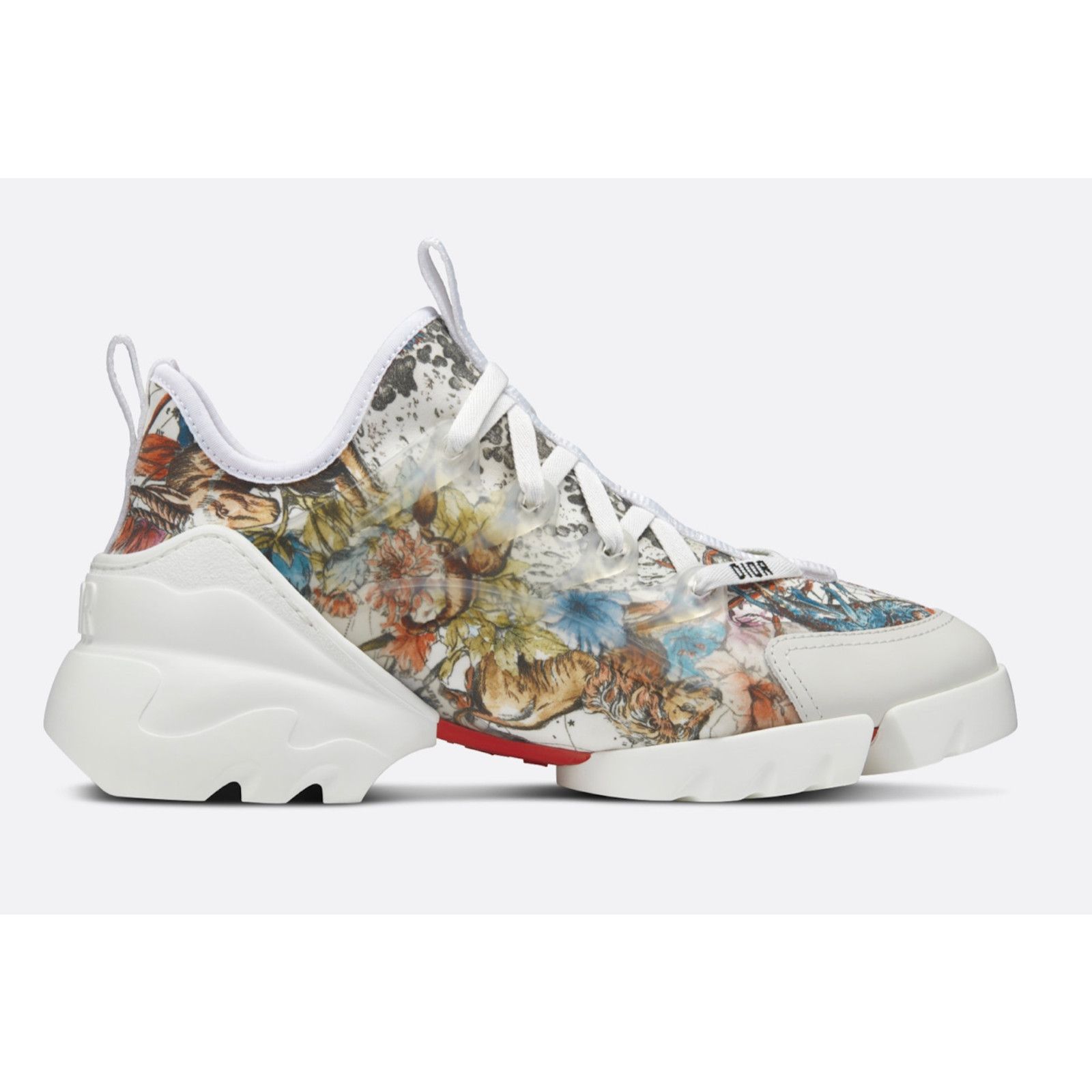 Dior D Connect Zodiac Printed Lace Up Flat Trainer Sneaker 39 Size US 9 / IT 39 - 3 Thumbnail