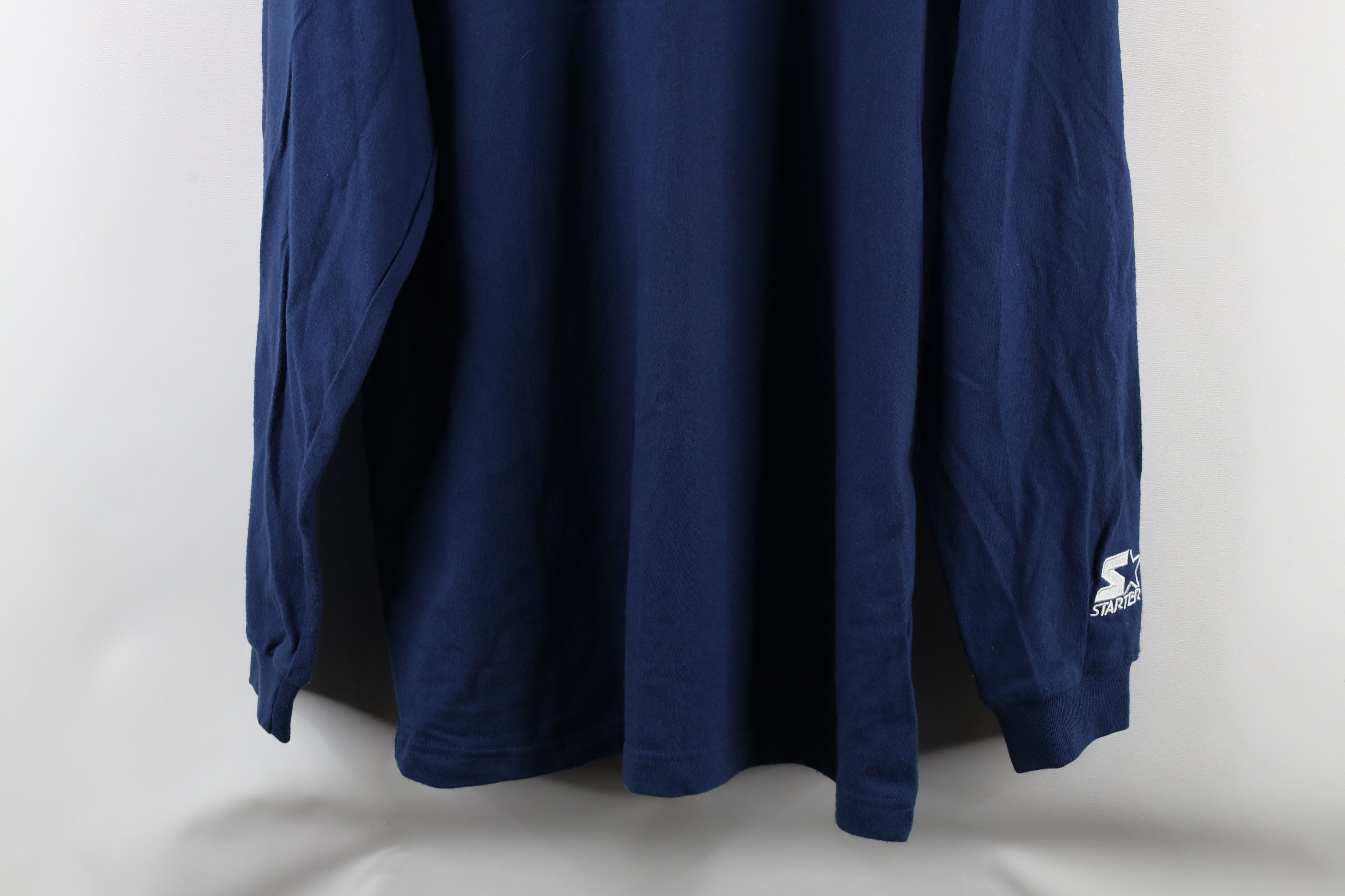 Starter × Vintage Vintage 90s Starter Notre Dame University Mock Neck T-Shirt Size US M / EU 48-50 / 2 - 3 Thumbnail