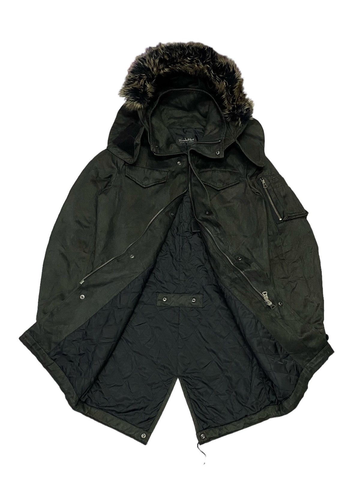 Japanese Brand Tornado Mart fur Hoodie Parka / Long Jacket Size M / US 6-8 / IT 42-44 - 22 Thumbnail