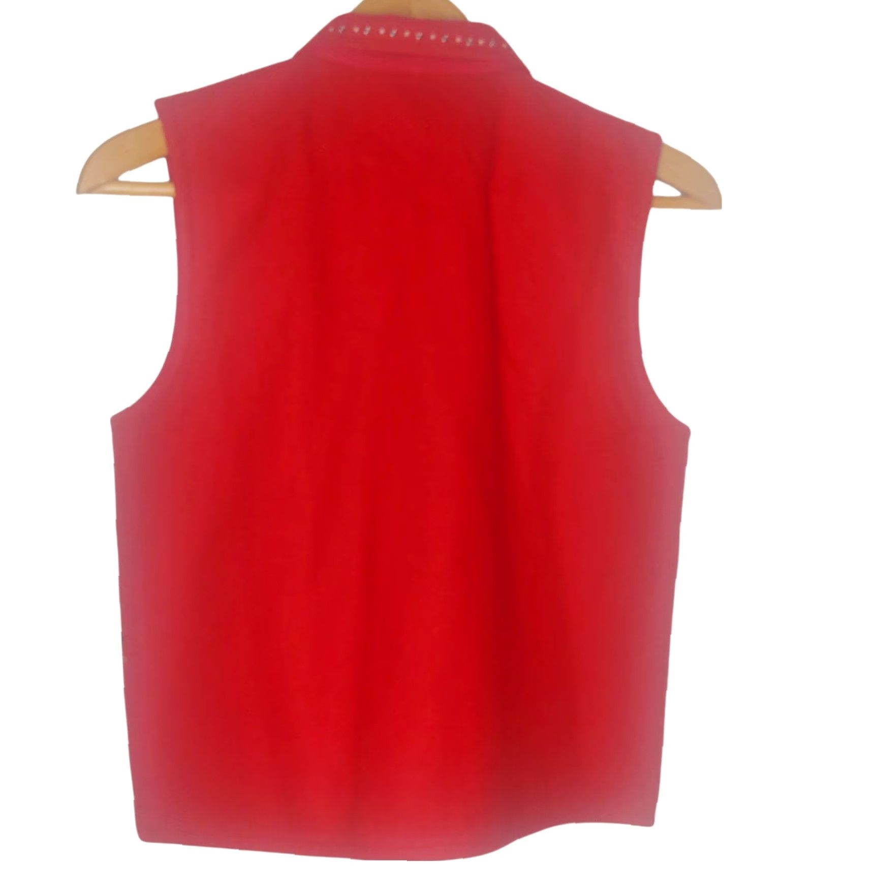 Vintage VINTAGE Dressbarn Vest Women Medium Skiing Moose Wool Blend Toggle Buttons Red Ski Cabincore vest Womens Size M / US 6-8 / IT 42-44 - 2 Thumbnail