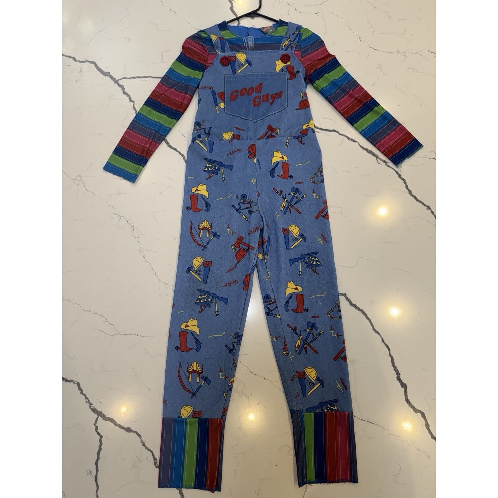 Other Good Guys Chucky Striped long Overalls Costume Youth 10/12 Size L / US 10 / IT 46 - 1 Thumbnail