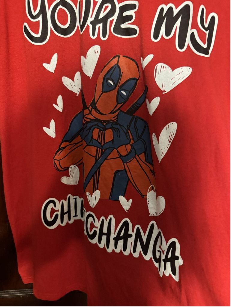 Marvel Comics Deadpool Marvel You're My Chimichanga T-shirt Men Sz XL Red Size US XL / EU 56 / 4 - 4 Thumbnail
