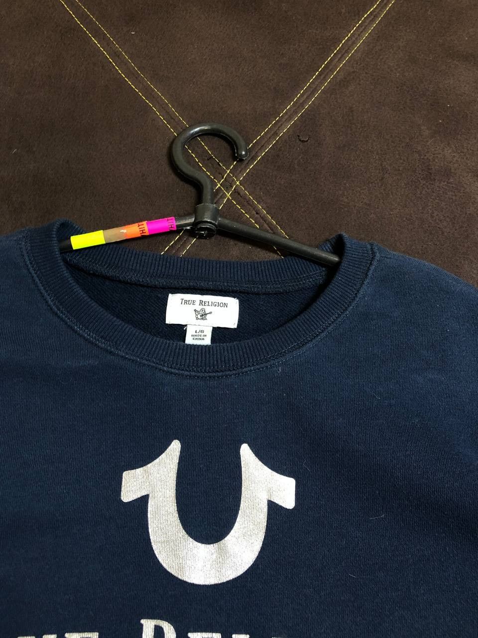 True Religion True Religion Womens Blue Sleeve Cropped Sweater Size L / US 10 / IT 46 - 7 Thumbnail
