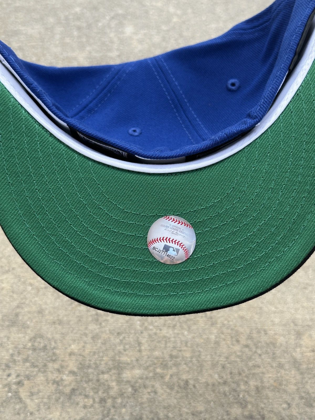 Hat Club × MLB × New Era Brooklyn Dodgers Script Two Tone Fitted Hat 7 1/4 Home Game Size ONE SIZE - 3 Thumbnail