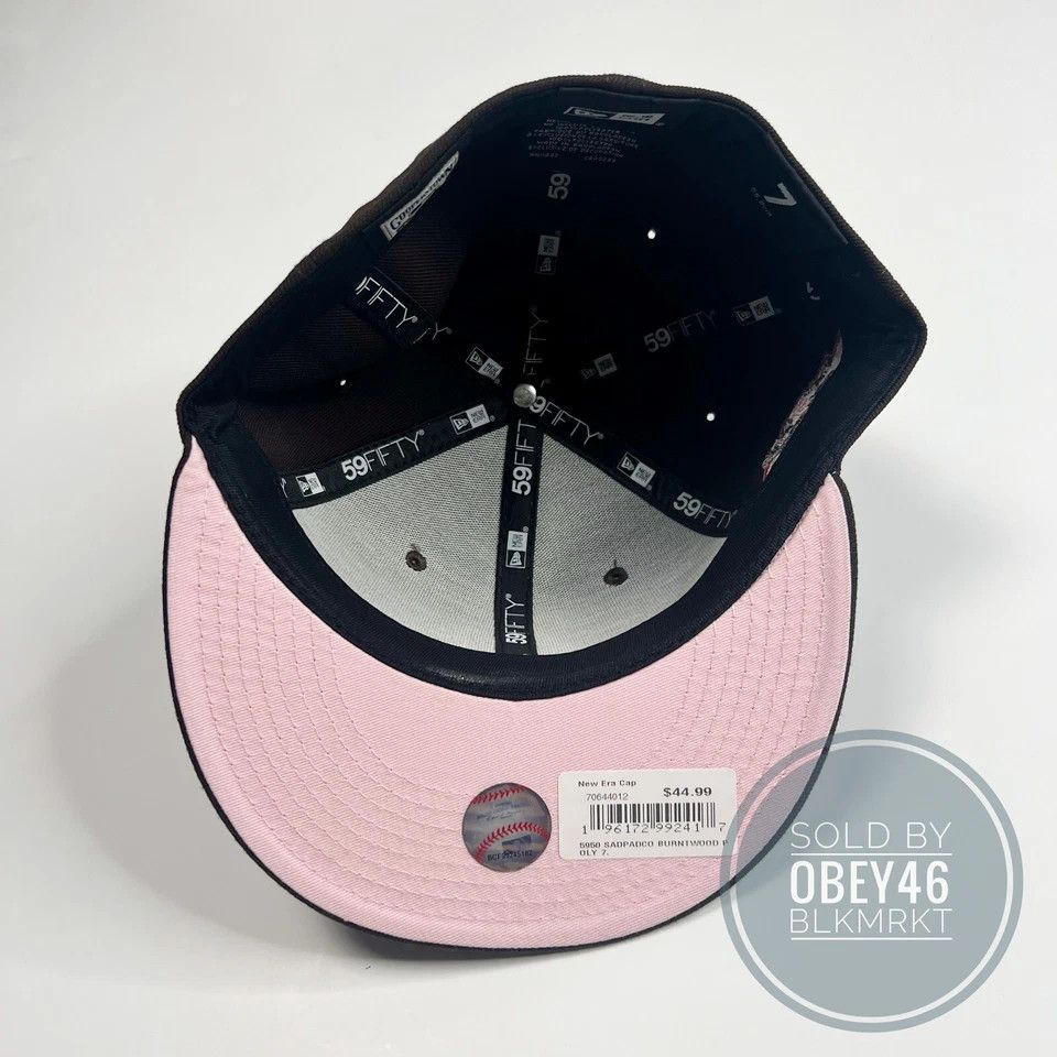 New Era New Era San Diego Padres Strawberry Chocolate Fitted Hat 7 Size ONE SIZE - 3 Thumbnail