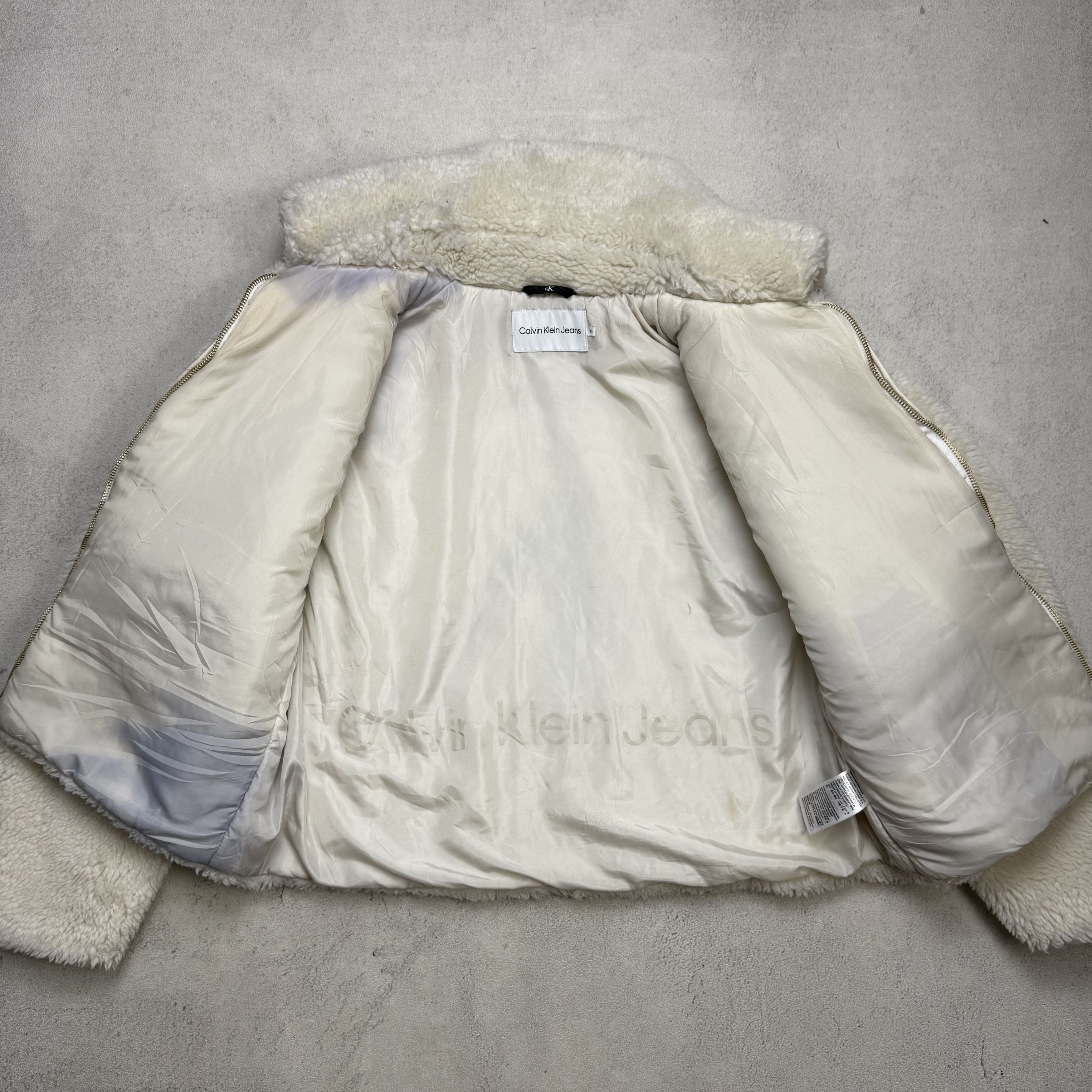 Calvin Klein Calvin Klein Fleece Sherpa Short Jacket Size XS / US 0-2 / IT 36-38 - 8 Thumbnail