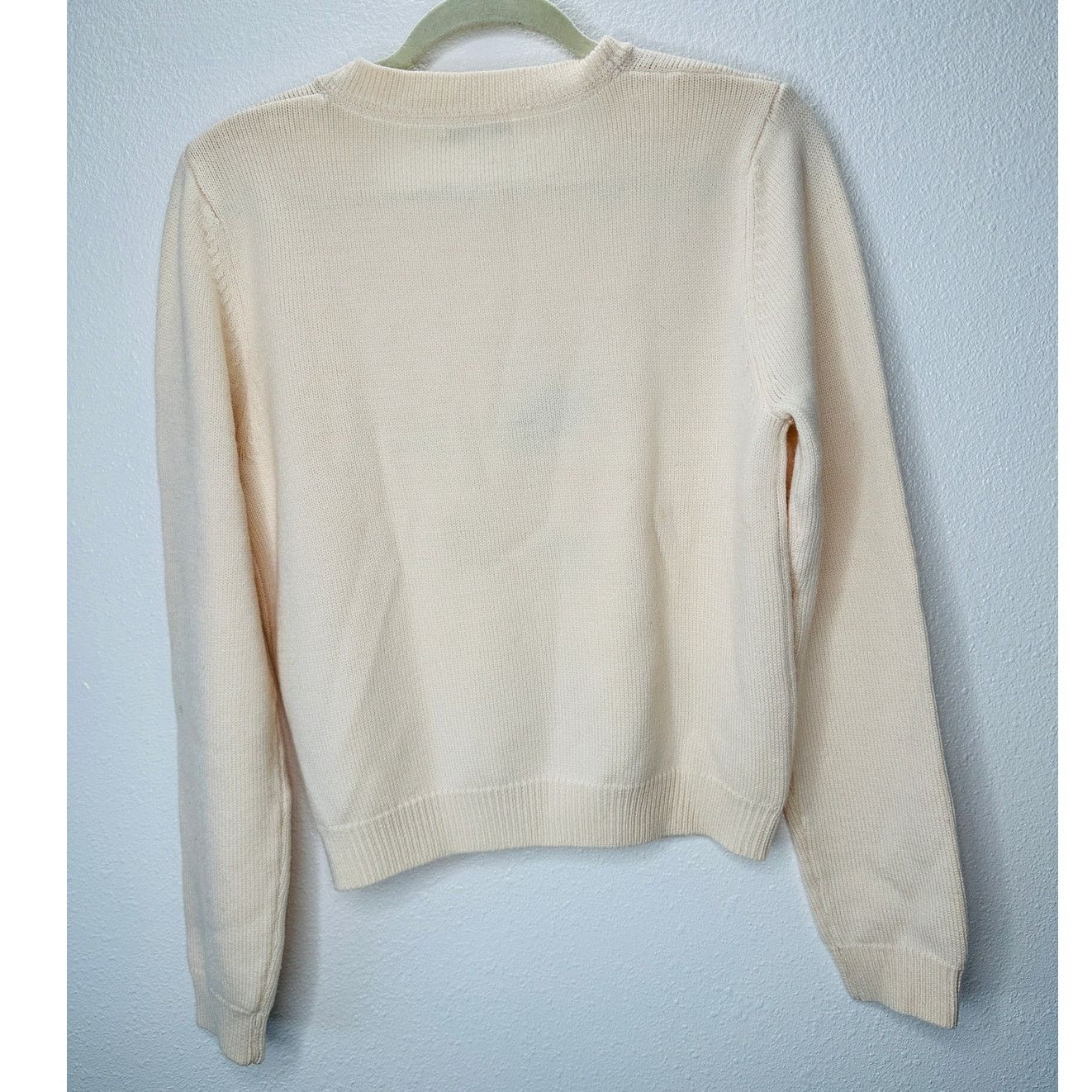 Opening Ceremony Opening Ceremony Butter Cream Crew Neck Cat Motif Sweater L Size L / US 10 / IT 46 - 11 Thumbnail