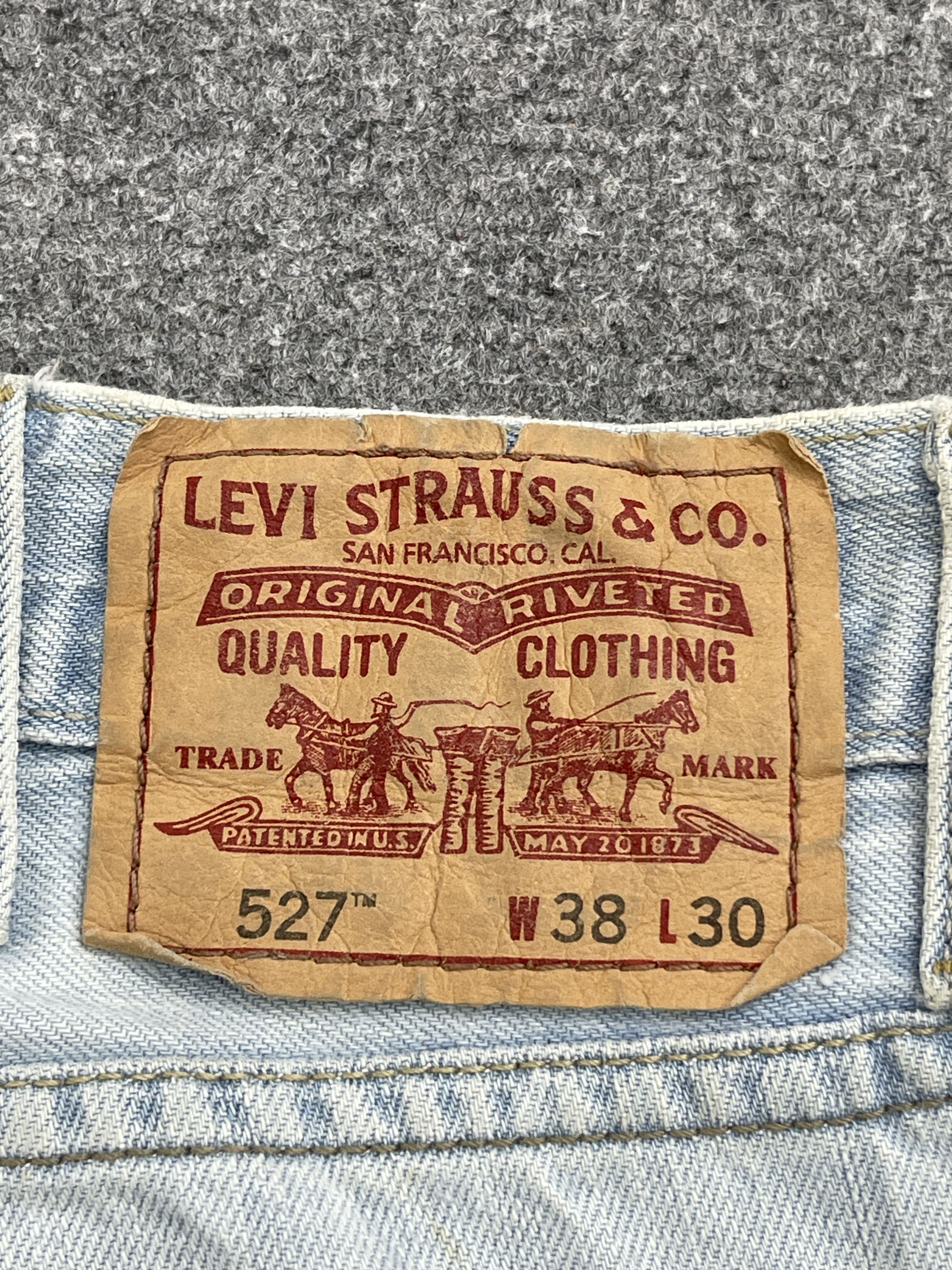 Levi's × Vintage Vintage Levis 527 Light Washed Bootcut Bell Bottom Jeans Size US 37 - 5 Thumbnail