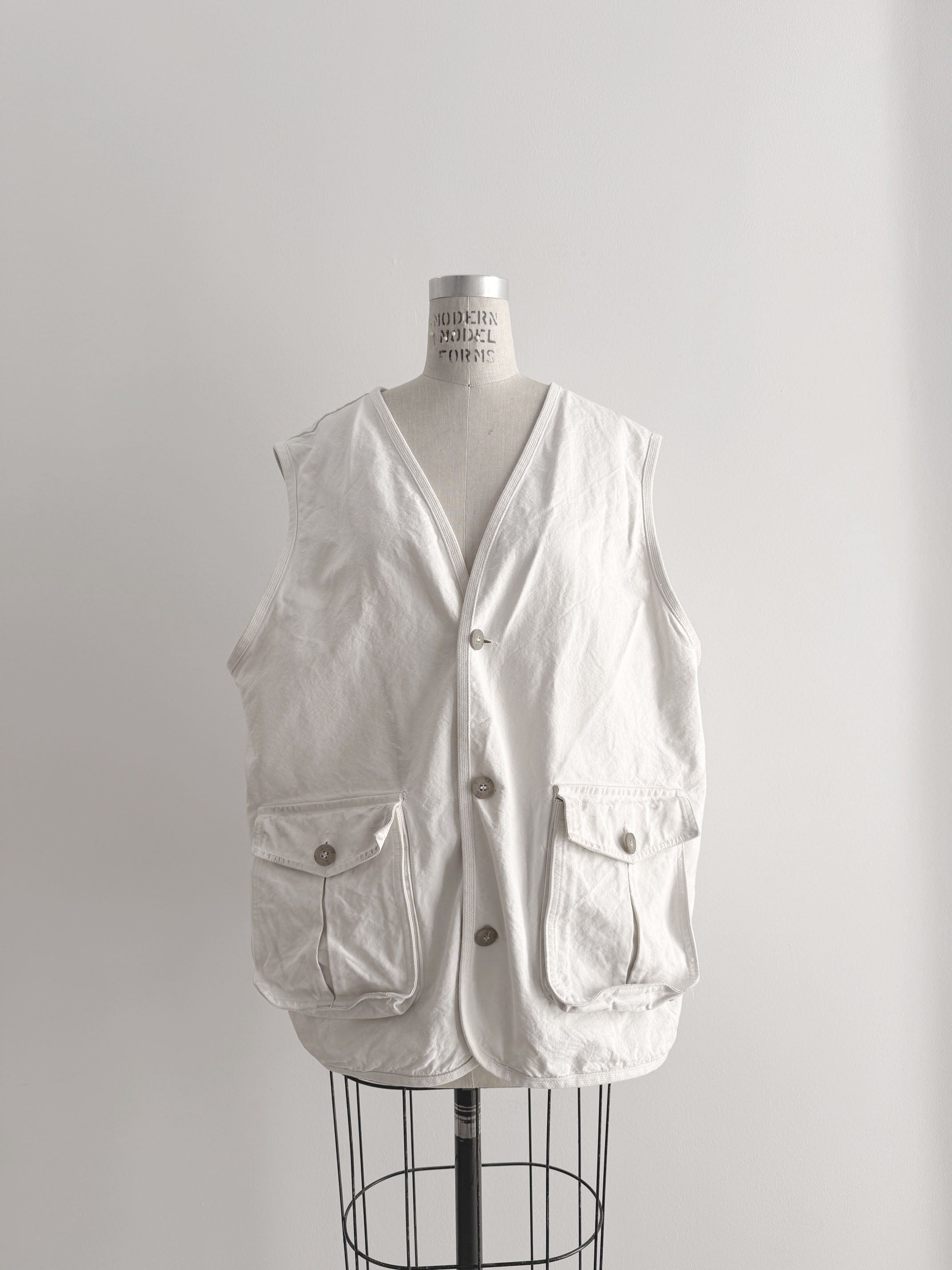 Vintage 80s Vintage The J. Peterman Company white vest Size US XL / EU 56 / 4 - 1 Thumbnail