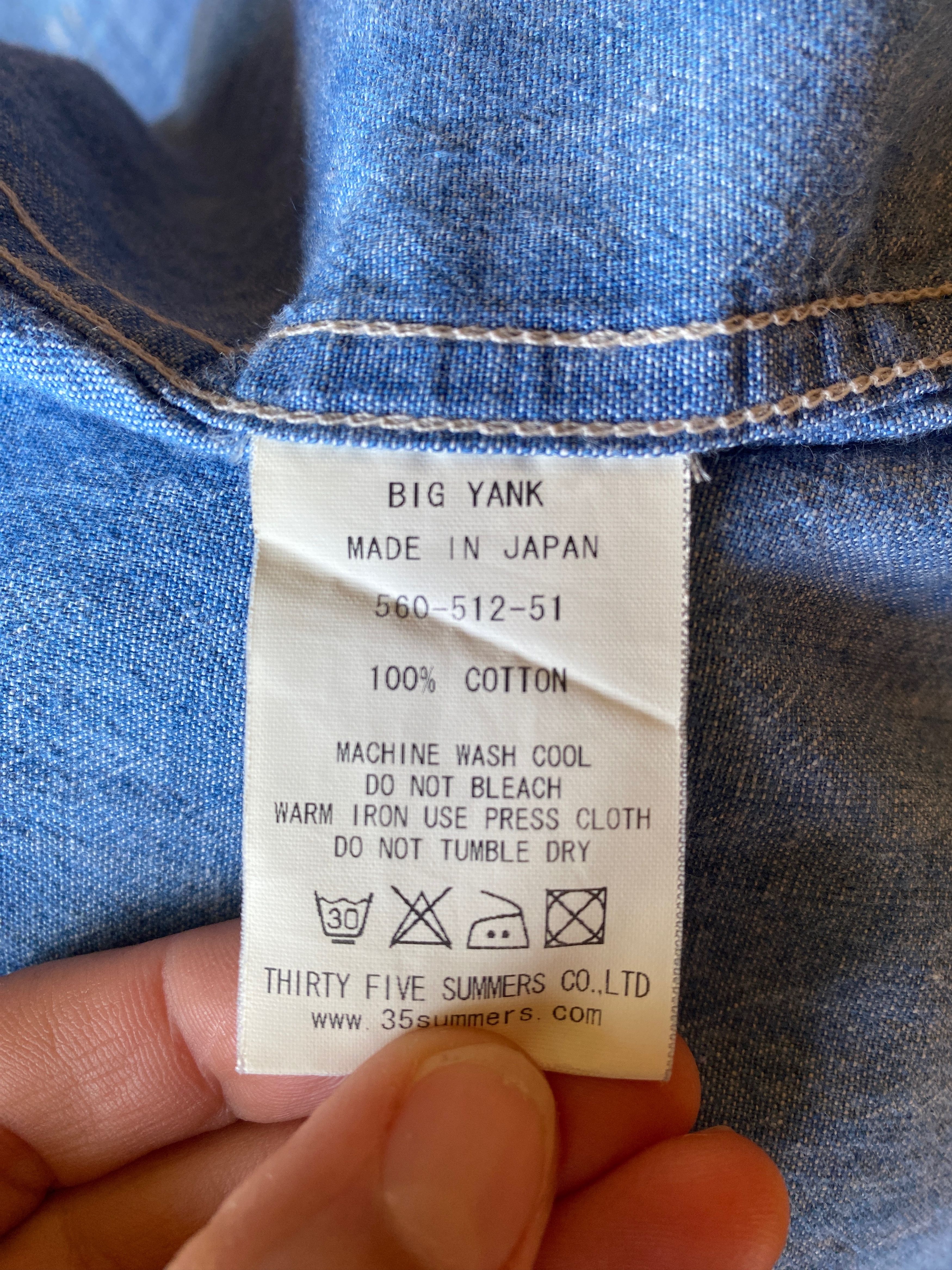 Japanese Brand BIG YANK Vintage Denim Shirt with embroidery Size M / US 6-8 / IT 42-44 - 9 Thumbnail