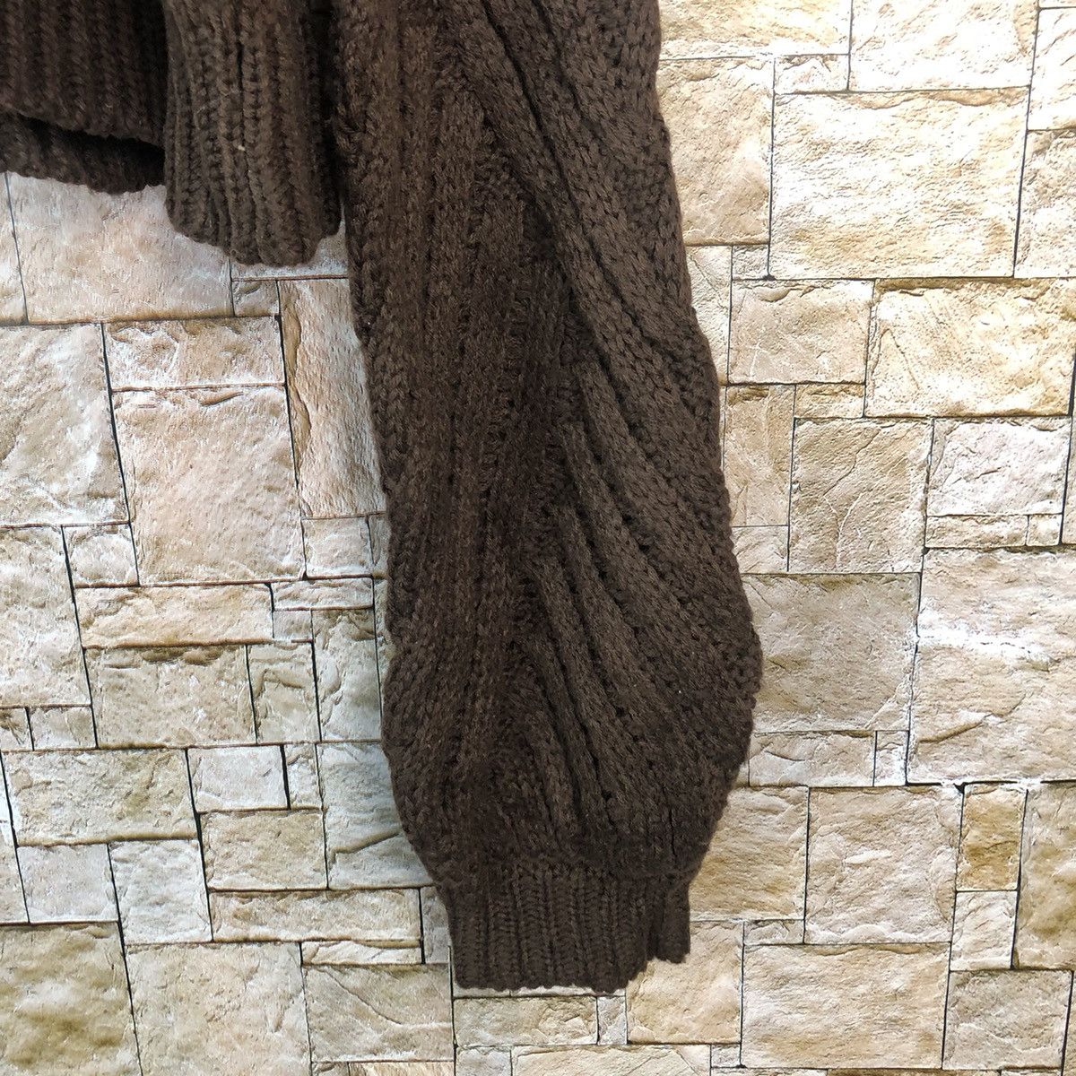 Homespun Knitwear Vanniev Brown Knitwear crop top japan #A476 Size M / US 6-8 / IT 42-44 - 6 Thumbnail