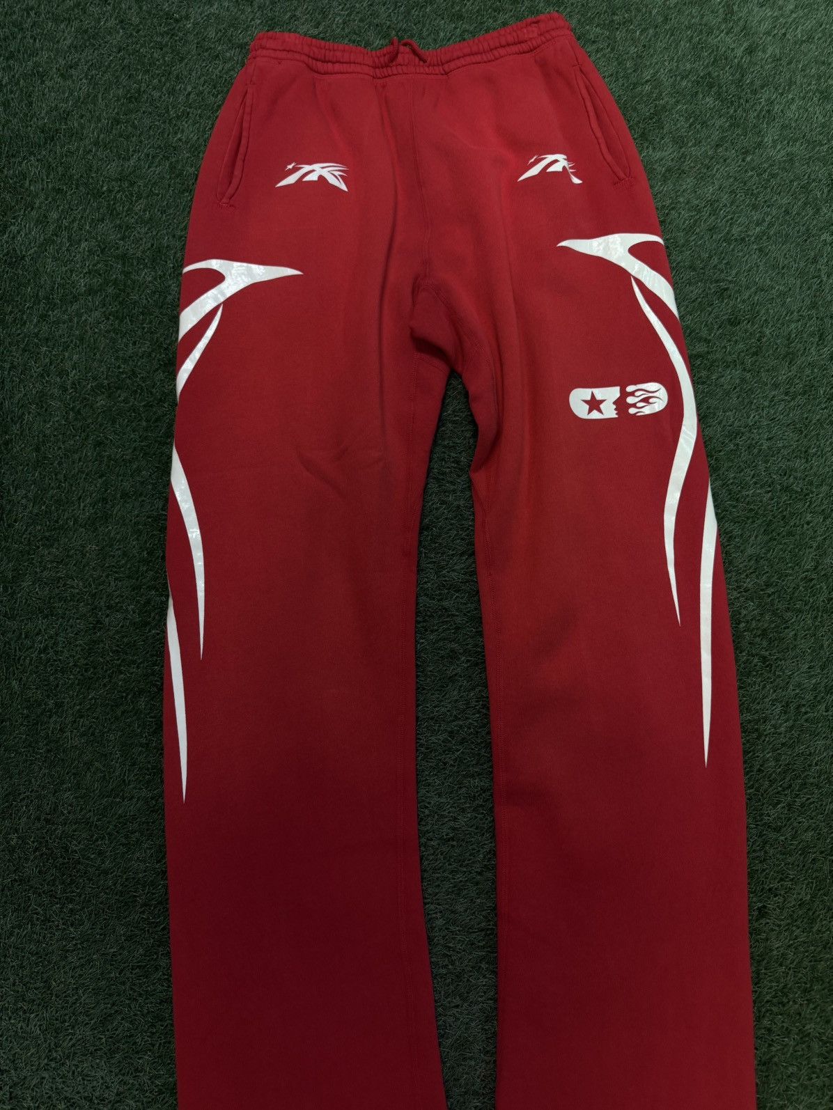 HELLSTAR Hellstar Sweatpants Red White Size XL Brand New Size US 34 / EU 50 - 3 Thumbnail