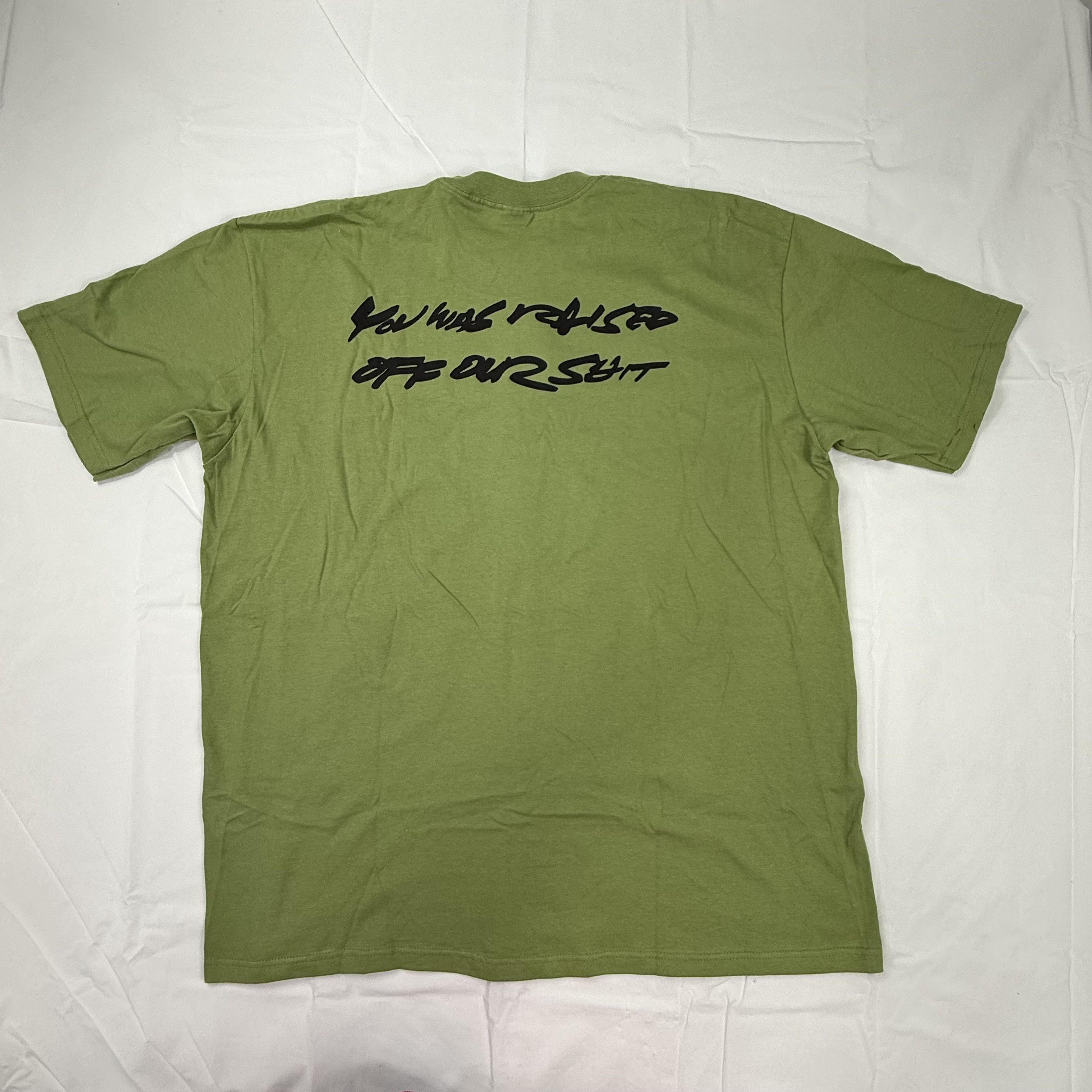 Supreme SUPREME STICK TEE Khaki Cotton T-Shirt FW25 Graphic Large