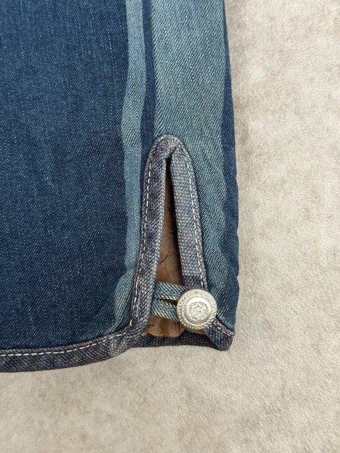 Marithe + Francois Girbaud 1990s Marithé + François Girbaud Navy Denim Blazer Jacket Size M / US 6-8 / IT 42-44 - 10 Thumbnail