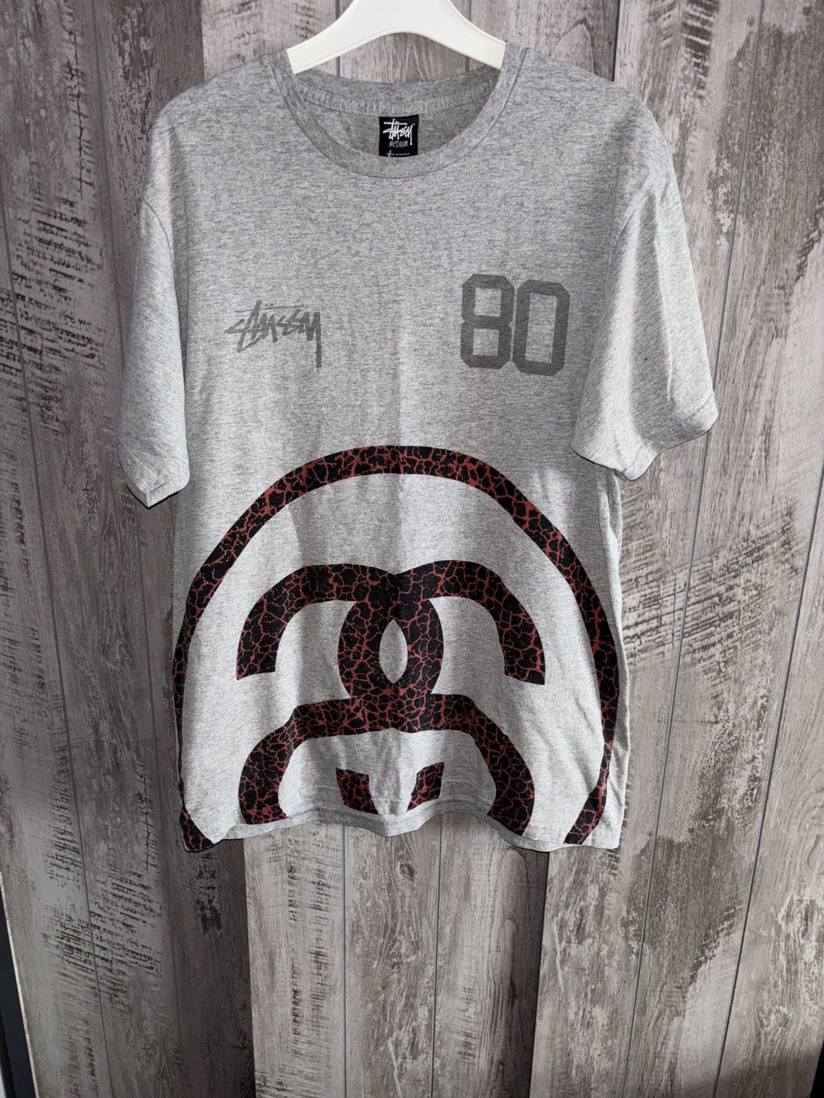 Stussy Heather Grey Stüssy Elephant Link Tee Size US M / EU 48-50 / 2 - 1 Thumbnail