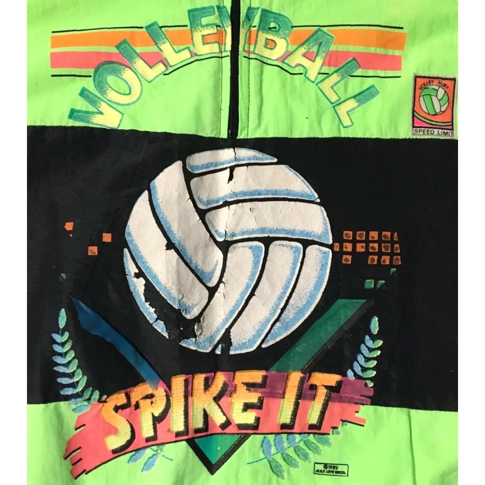 Vintage VINTAGE Neon Ocean Pacific OP Jacket M Green 80s 90s Surf Skate Windbreaker 1/4 Zip Mens Size US M / EU 48-50 / 2 - 2 Thumbnail