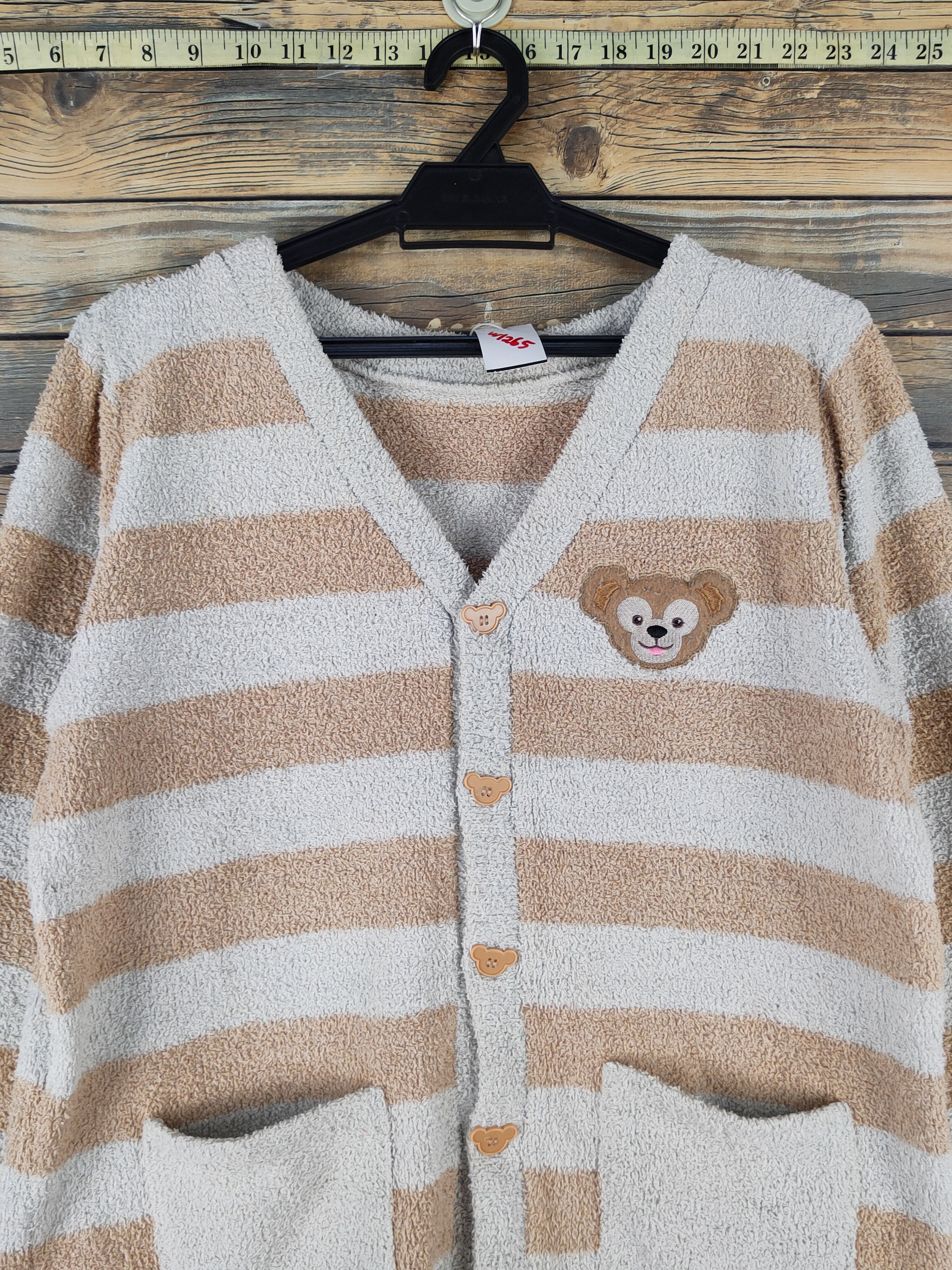 Disney × Japanese Brand × Vintage Disney Light Brown Duffy Bear Knitwear Button Ups #W1265 Size M / US 6-8 / IT 42-44 - 2 Thumbnail