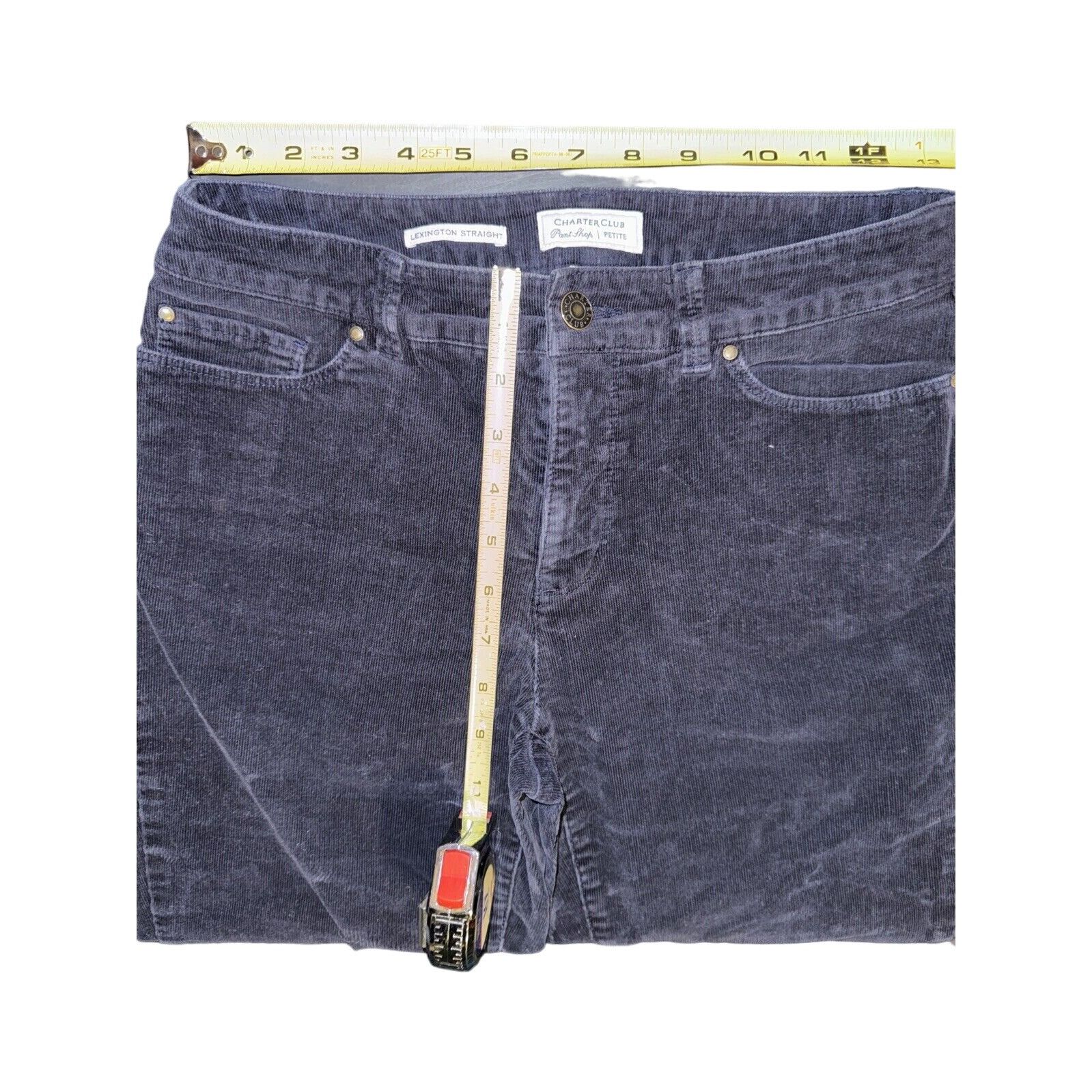 Other Charter Club Petite Lexington Corduroy Straight-Leg Pants Si Size 27" / US 4 / IT 40 - 7 Thumbnail