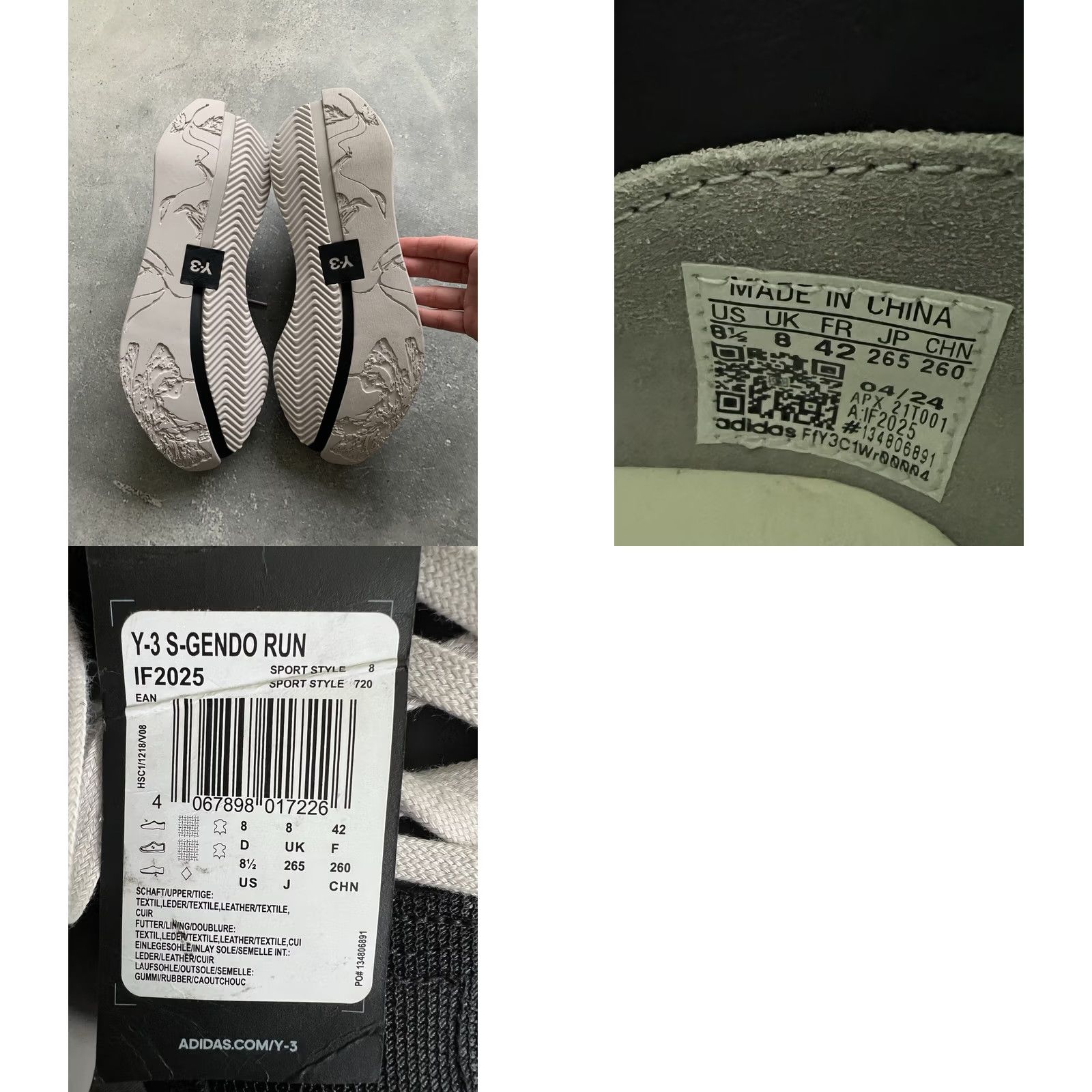 Adidas ADIDAS Y-3 S-GENDO RUN SNEAKER Men US 8 1/2, UK 8, EU 42 Black Sneaker 2024 Nike? Size US 8 / EU 41 - 8 Thumbnail