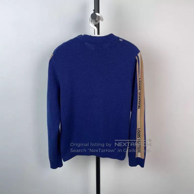 Louis Vuitton Louis Vuitton Striped monogram logo boat anchor gold butto Size US M / EU 48-50 / 2 - 2 Thumbnail