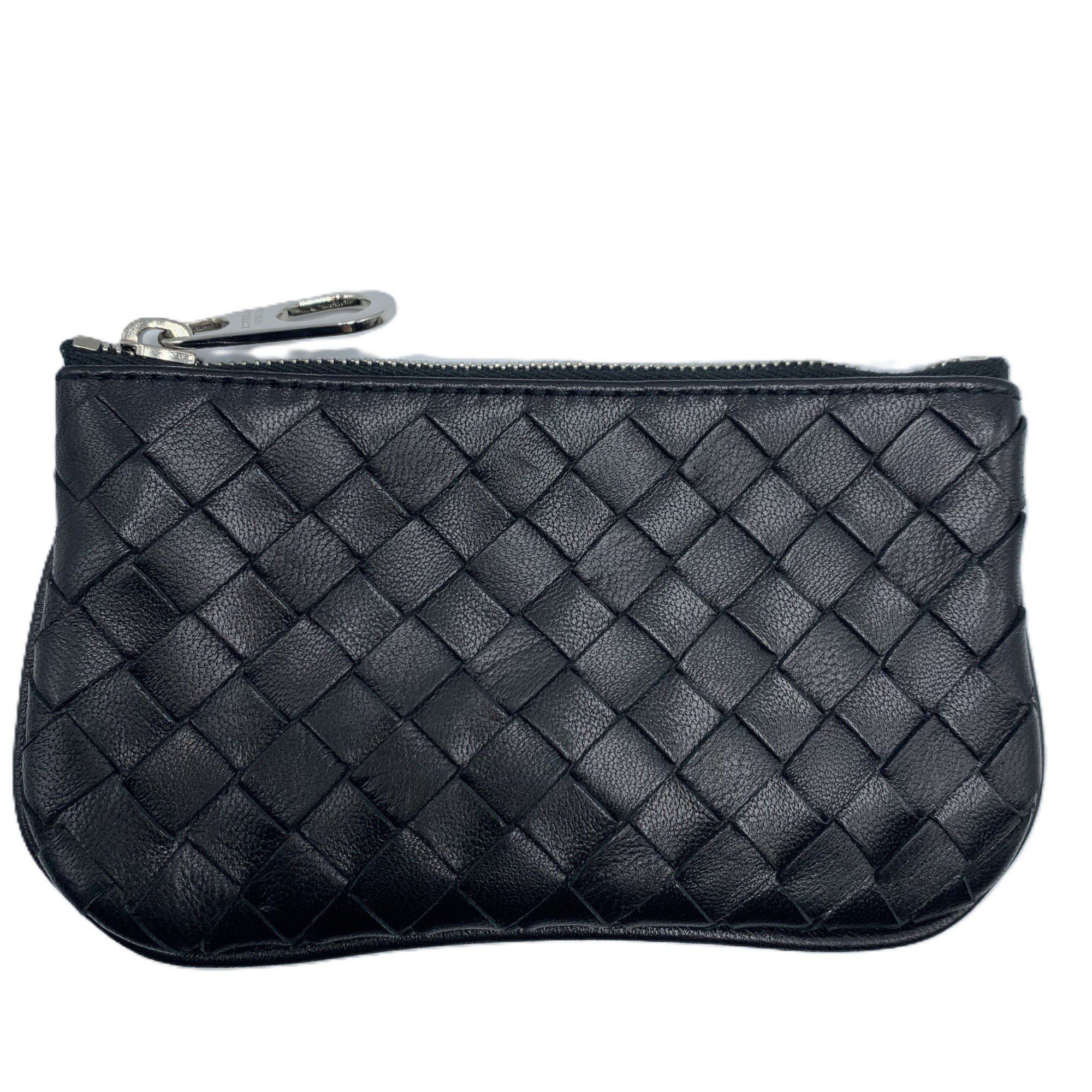 Bottega Veneta Bottega Veneta Key Pouch Intrecciato Wallet/Coin Case Coin Purse Ring Black 131232 V0016 BOTTEGA VENETA Size ONE SIZE - 1 Thumbnail