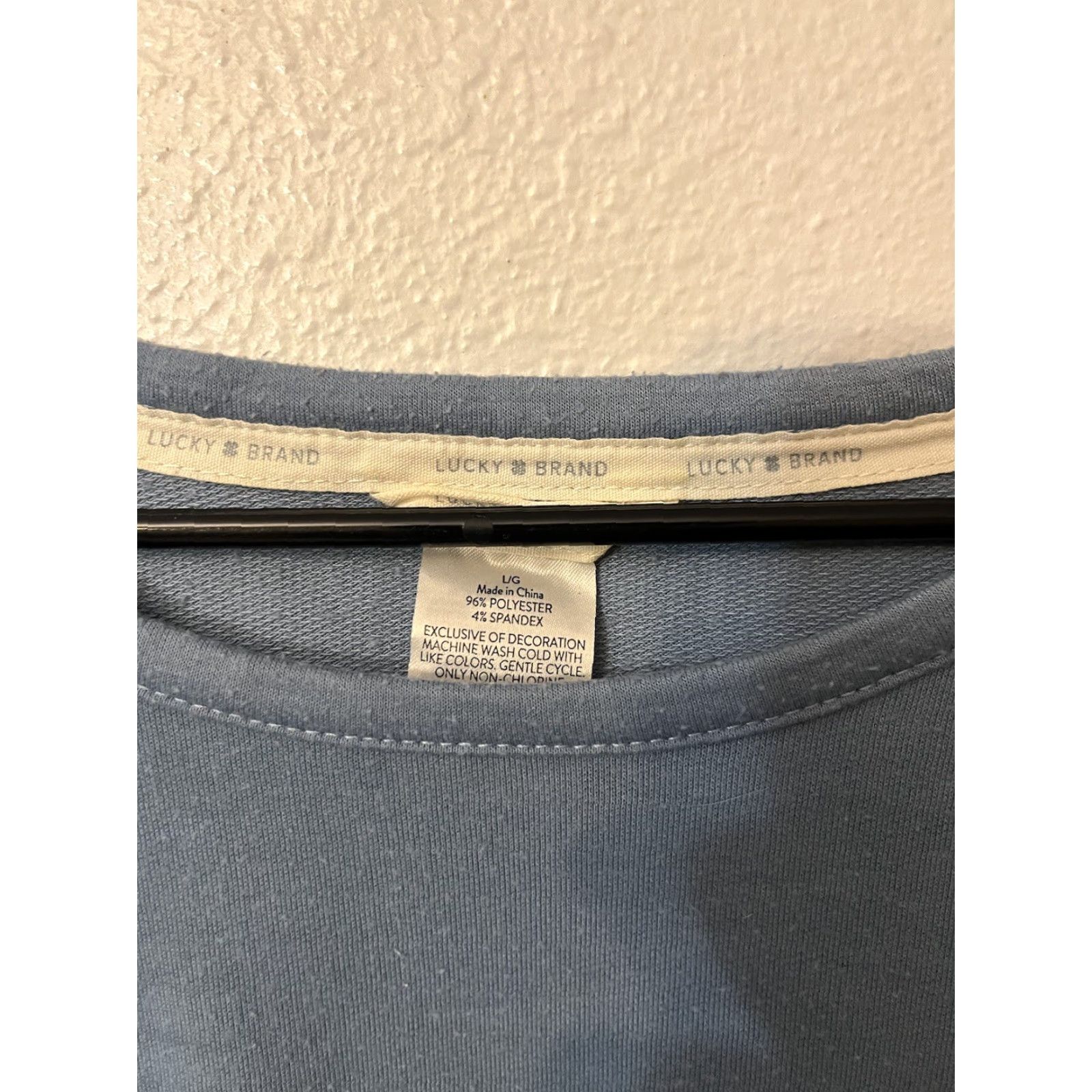 Lucky Brand Lucky Brand Sleepshirt Shirt Women L Blue Solid Long Sleeve Stars Lounge Nightgown Sleepshirt Size L / US 10 / IT 46 - 3 Thumbnail