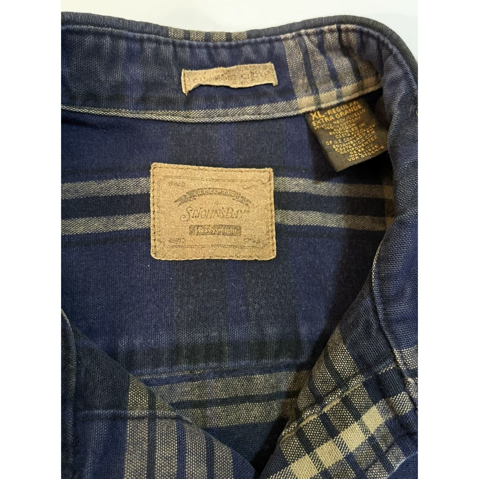 Vintage VINTAGE St. John's Bay Button-Down Shirt Outdoor Plaid Blue XL Men Size US XL / EU 56 / 4 - 3 Thumbnail